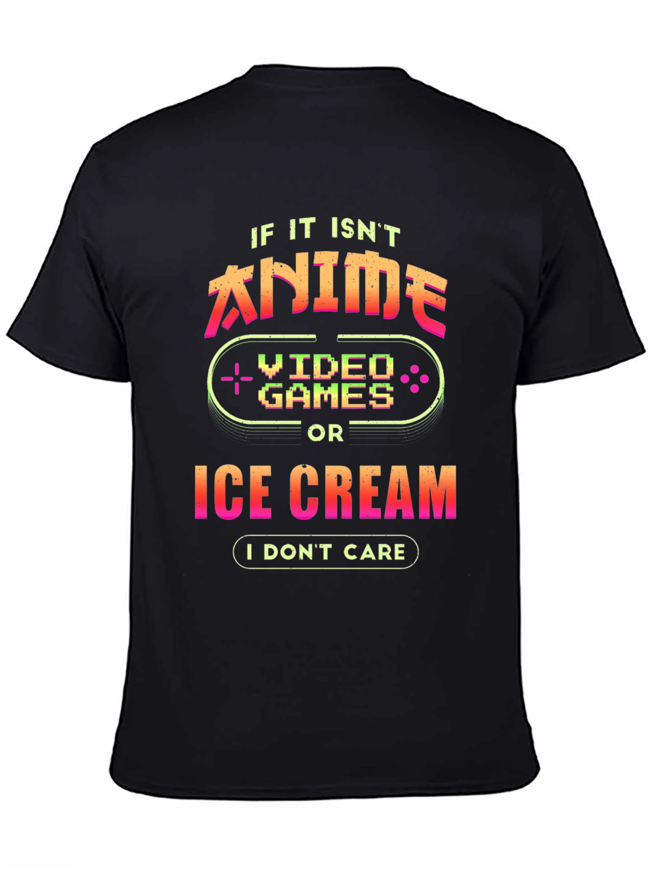Anime Video Games Ice Cream T-Shirt