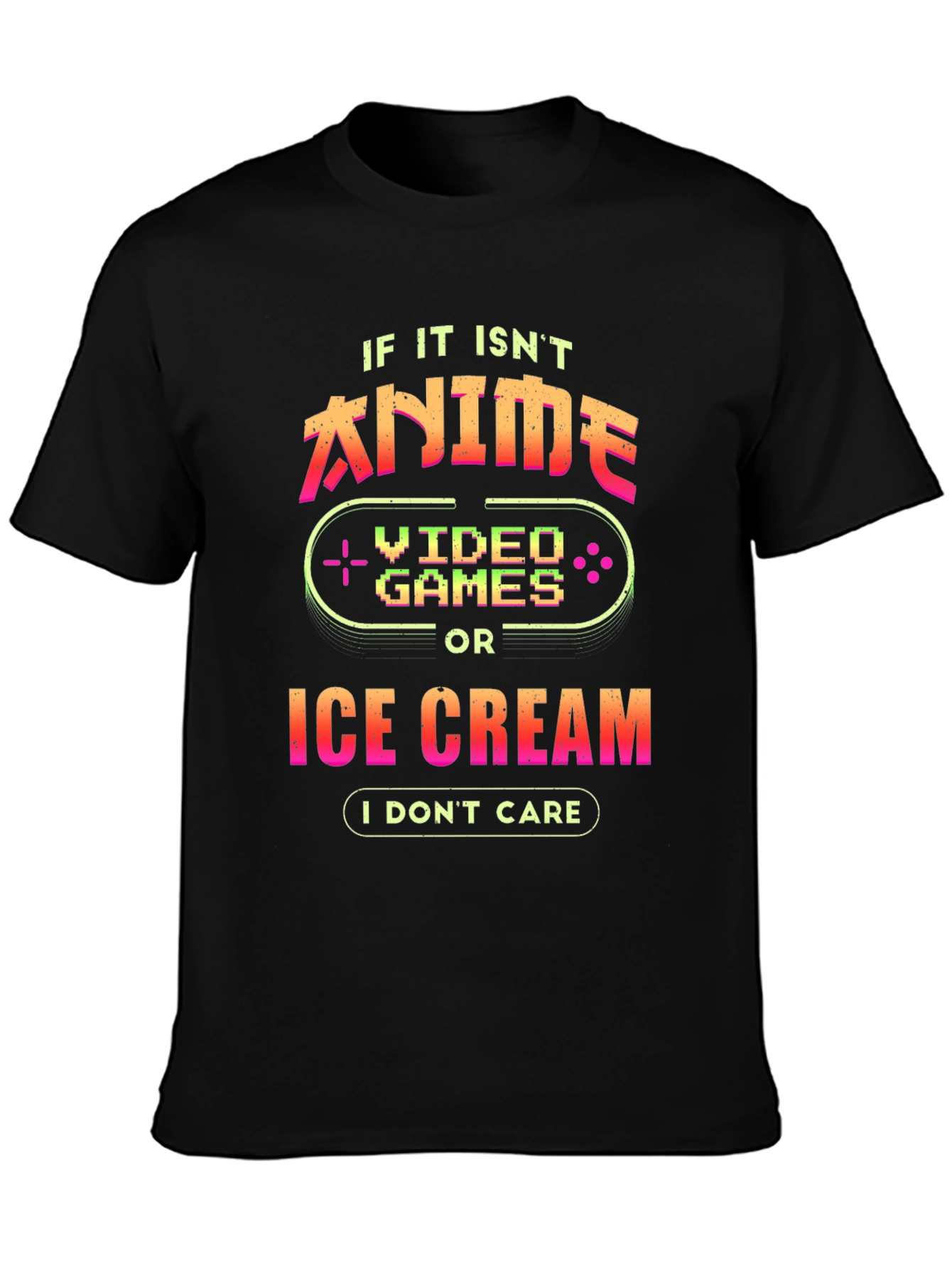 Anime Video Games Ice Cream T-Shirt