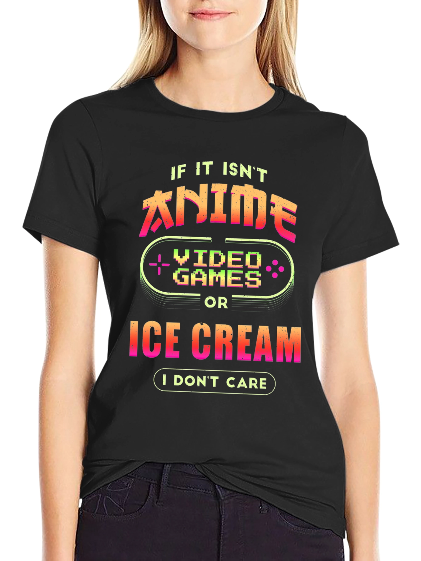 Anime Video Games Ice Cream T-Shirt