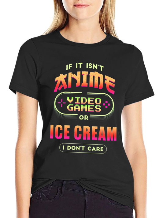 Anime Video Games Ice Cream T-Shirt