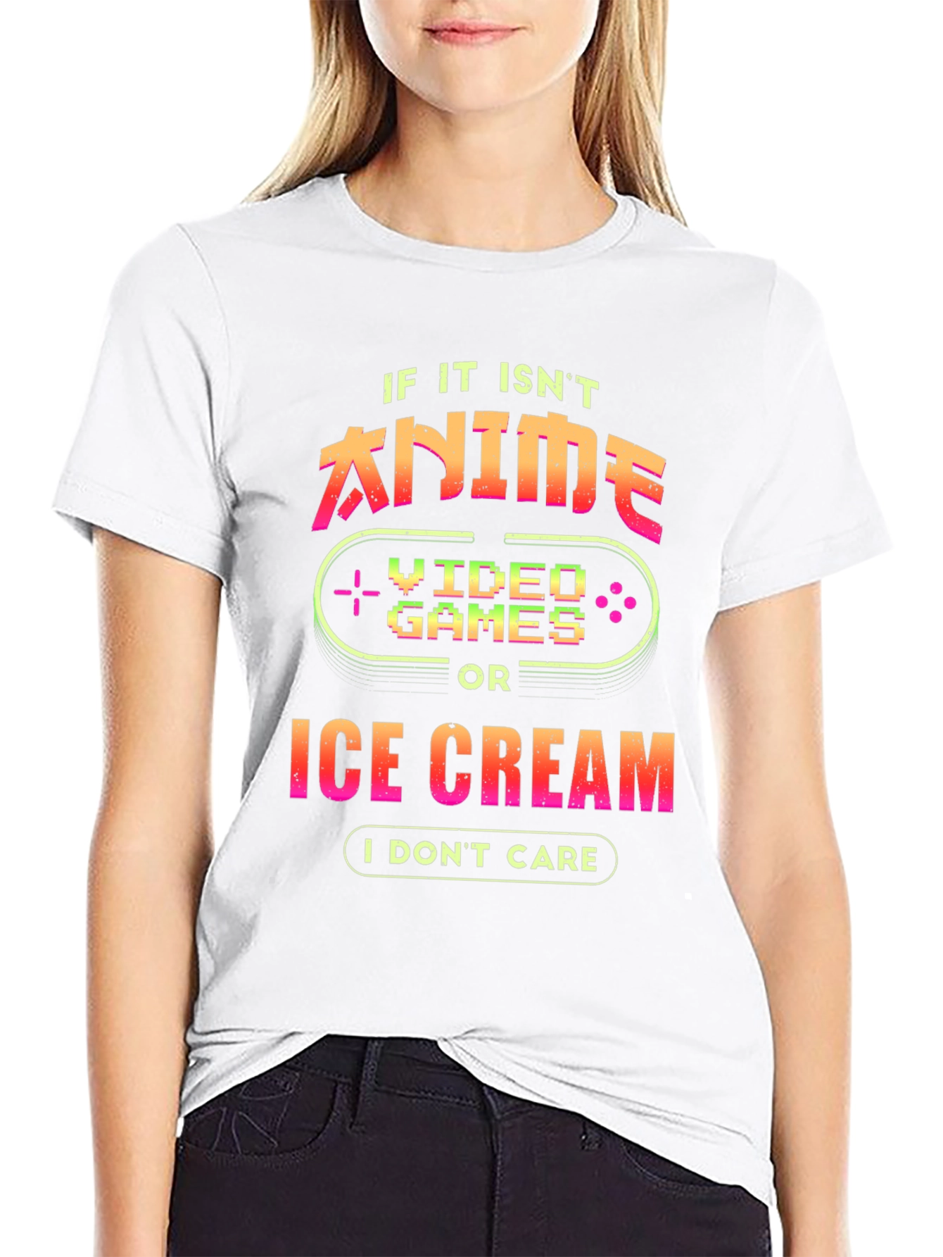 Anime Video Games Ice Cream T-Shirt