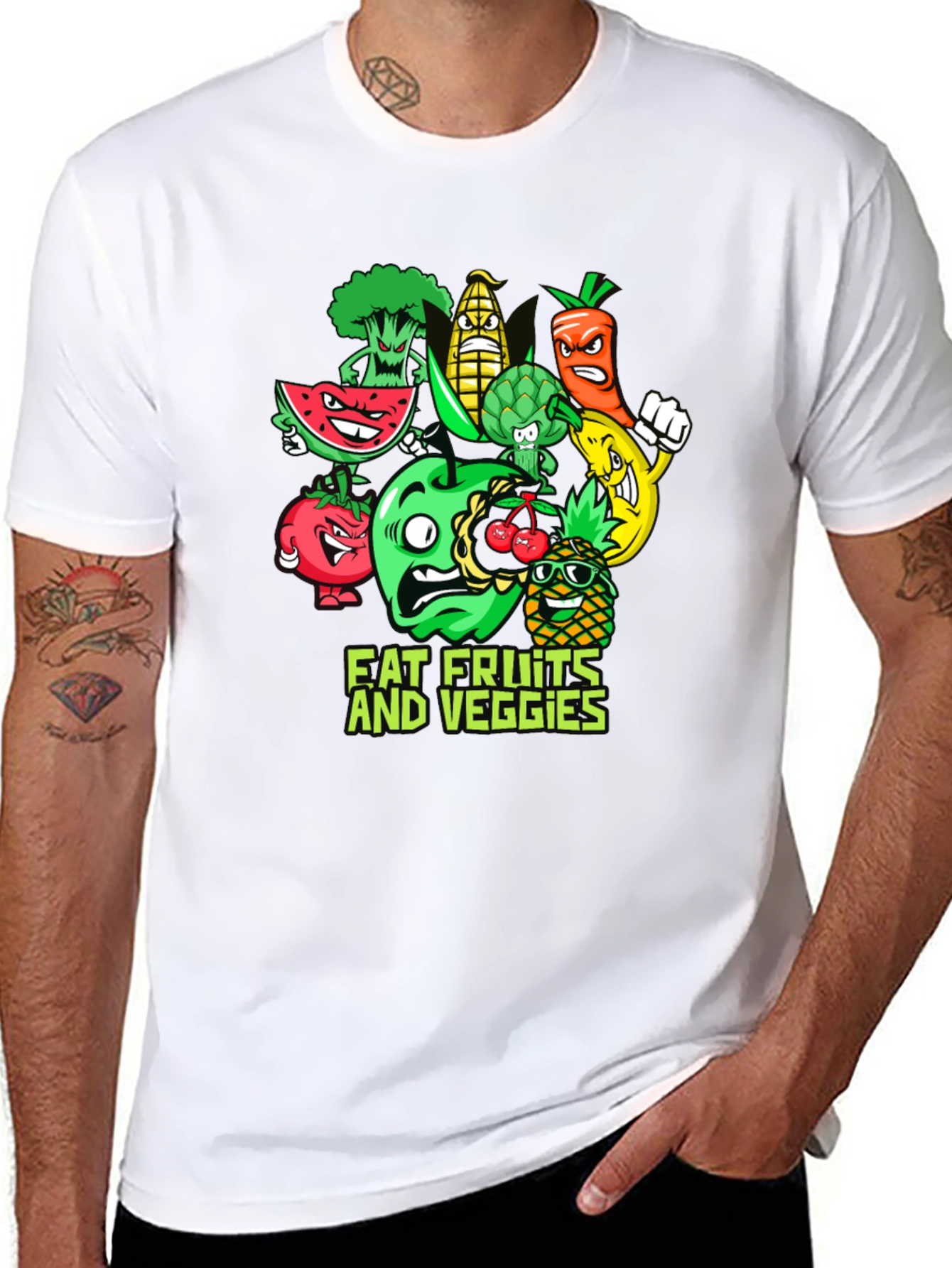 Eat Fruits and Veggies Graphic Tee