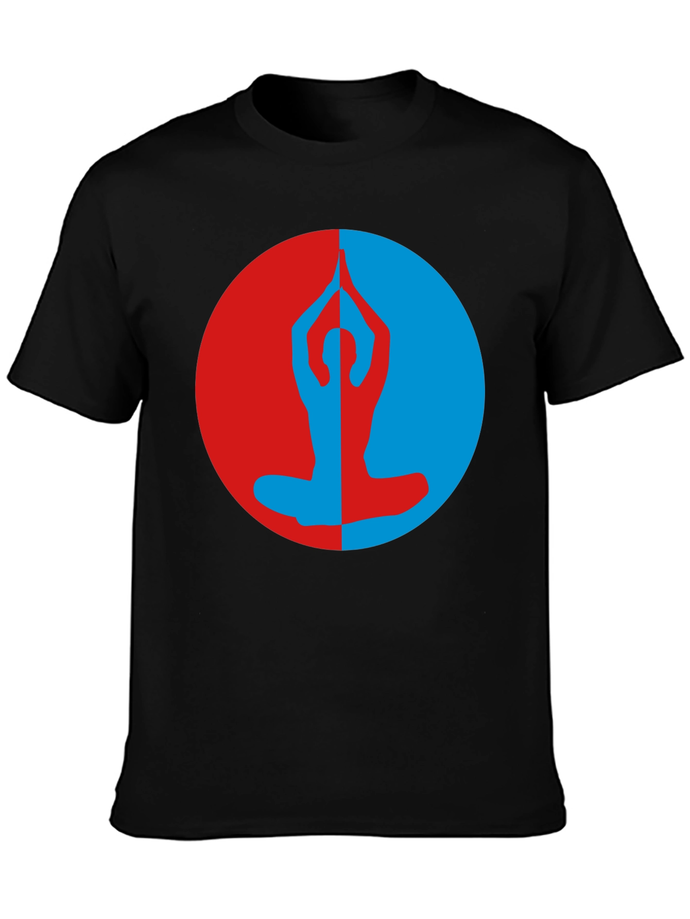 Yin Yang Yoga Pose T-Shirt - Meditate in Style