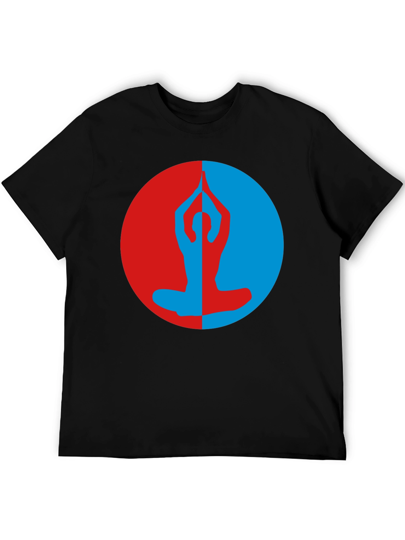 Yin Yang Yoga Pose T-Shirt - Meditate in Style
