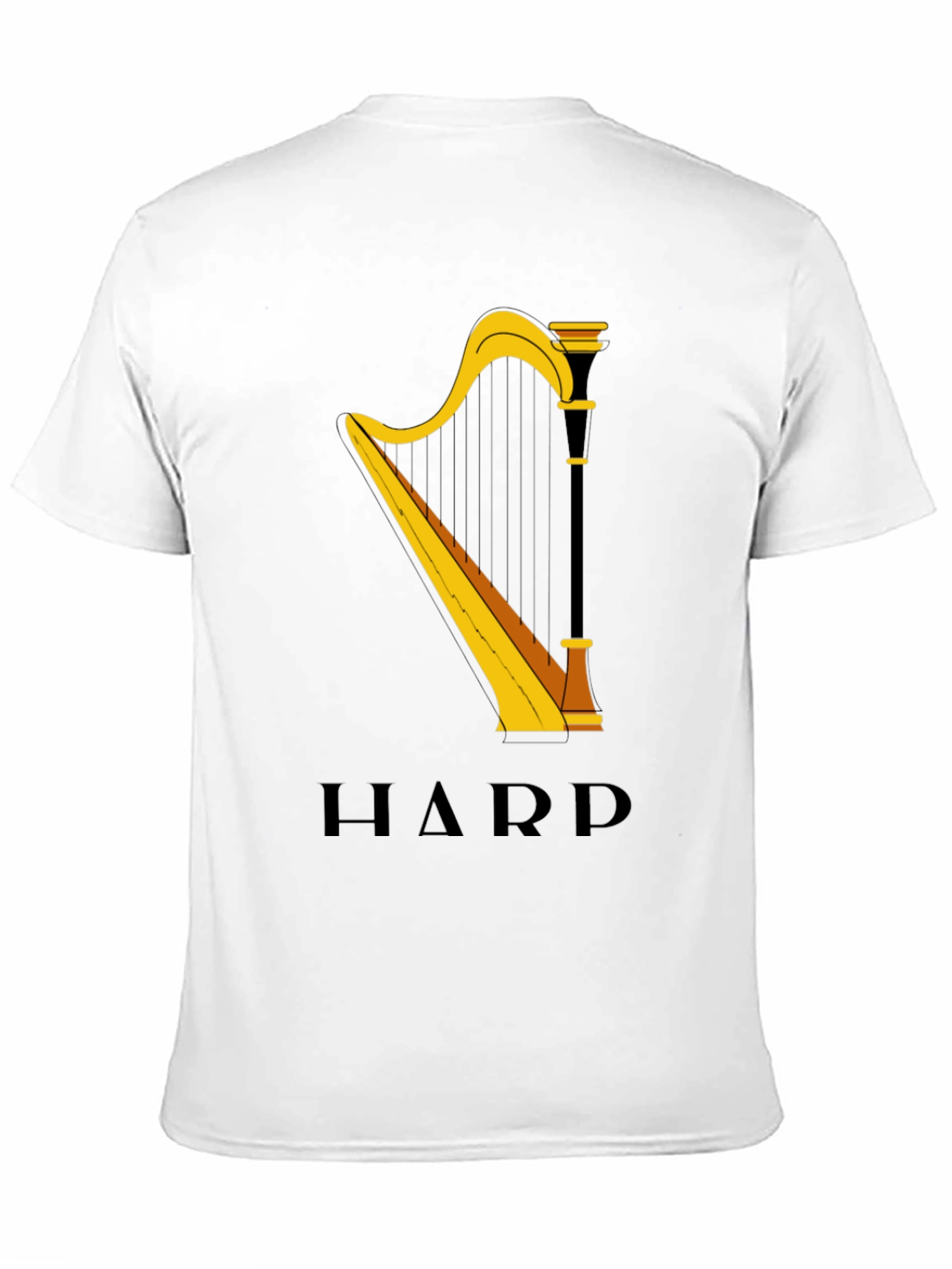 Harp Graphic Tee - Music Lovers T-Shirt