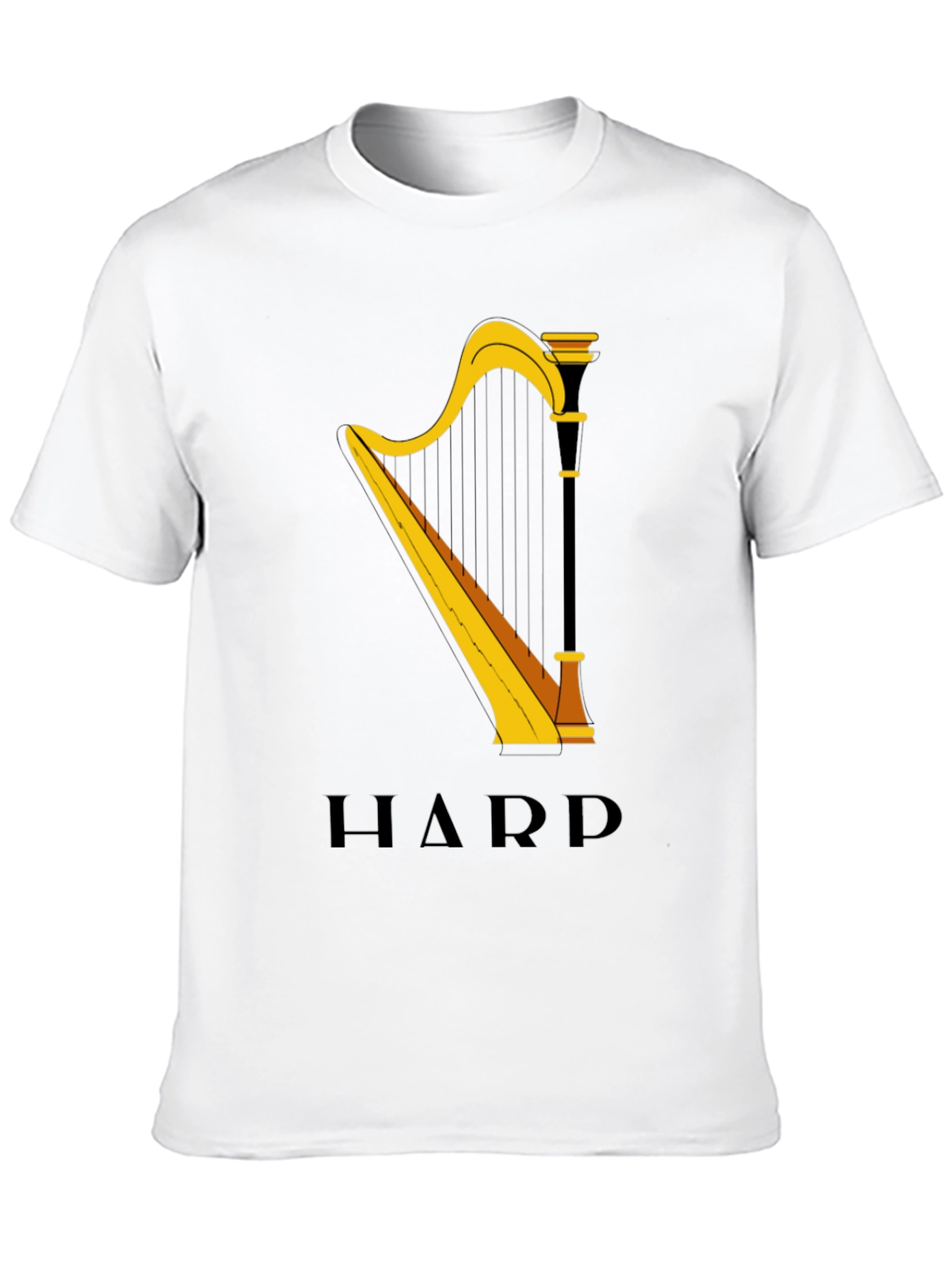 Harp Graphic Tee - Music Lovers T-Shirt