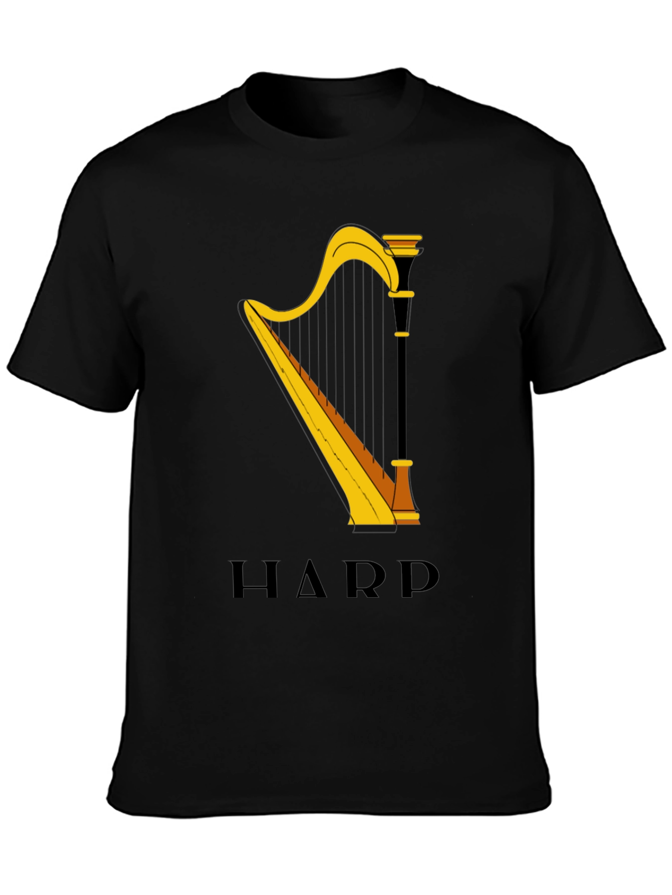 Harp Graphic Tee - Music Lovers T-Shirt