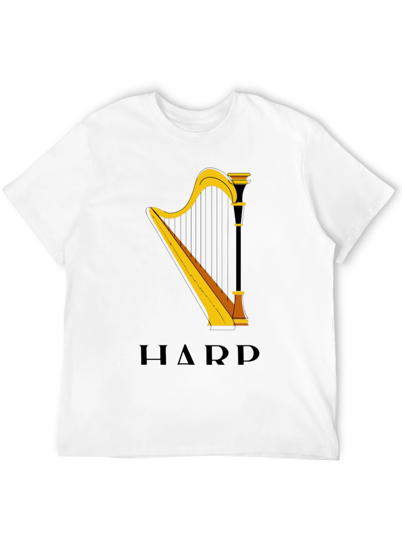 Harp Graphic Tee - Music Lovers T-Shirt