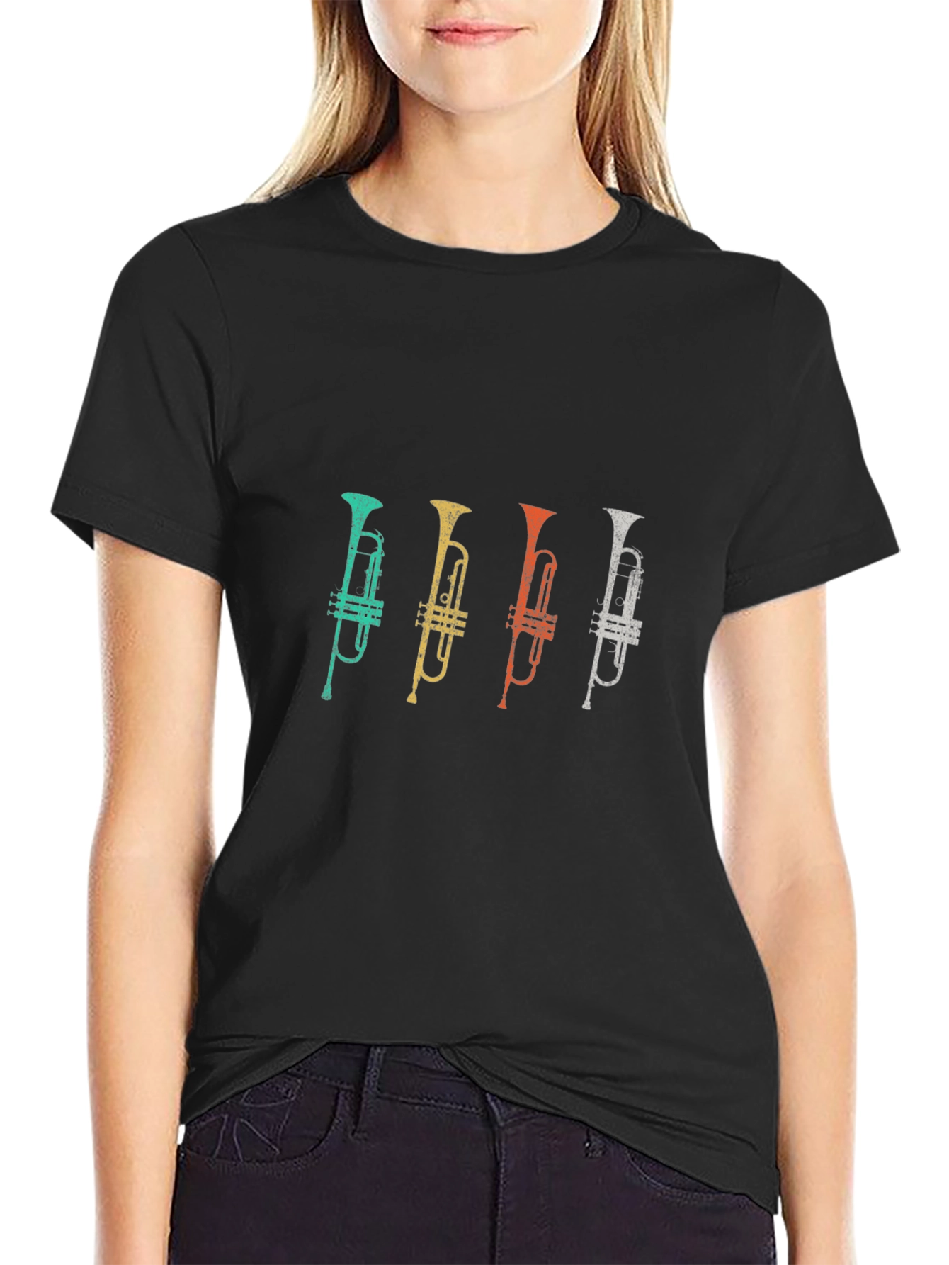 Retro Trumpet T-Shirt - Music Lovers Tee