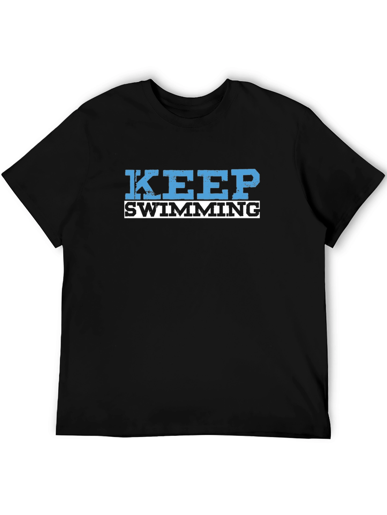 Keep Swimming Graphic T-Shirt - Black
