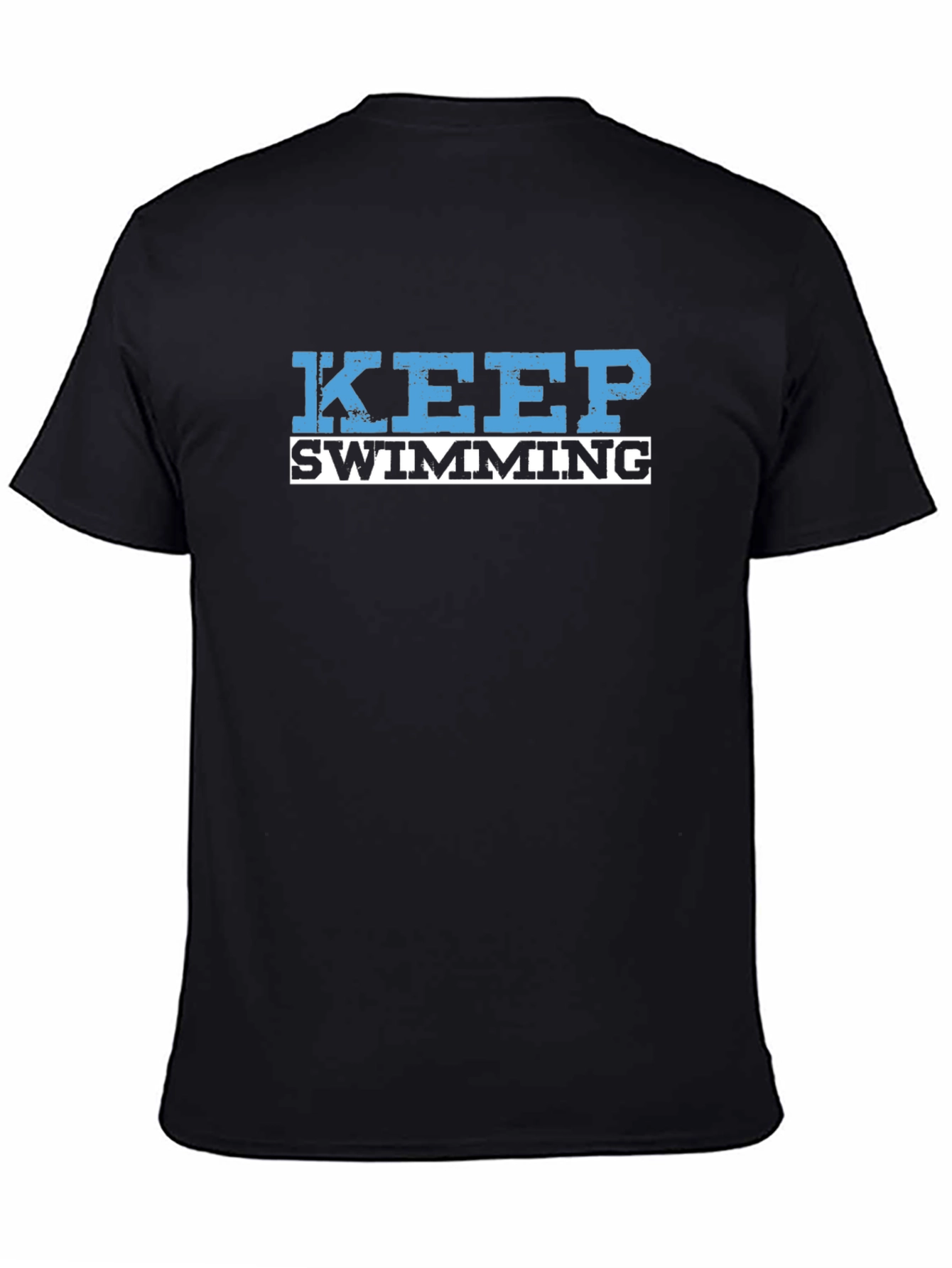 Keep Swimming Graphic T-Shirt - Black