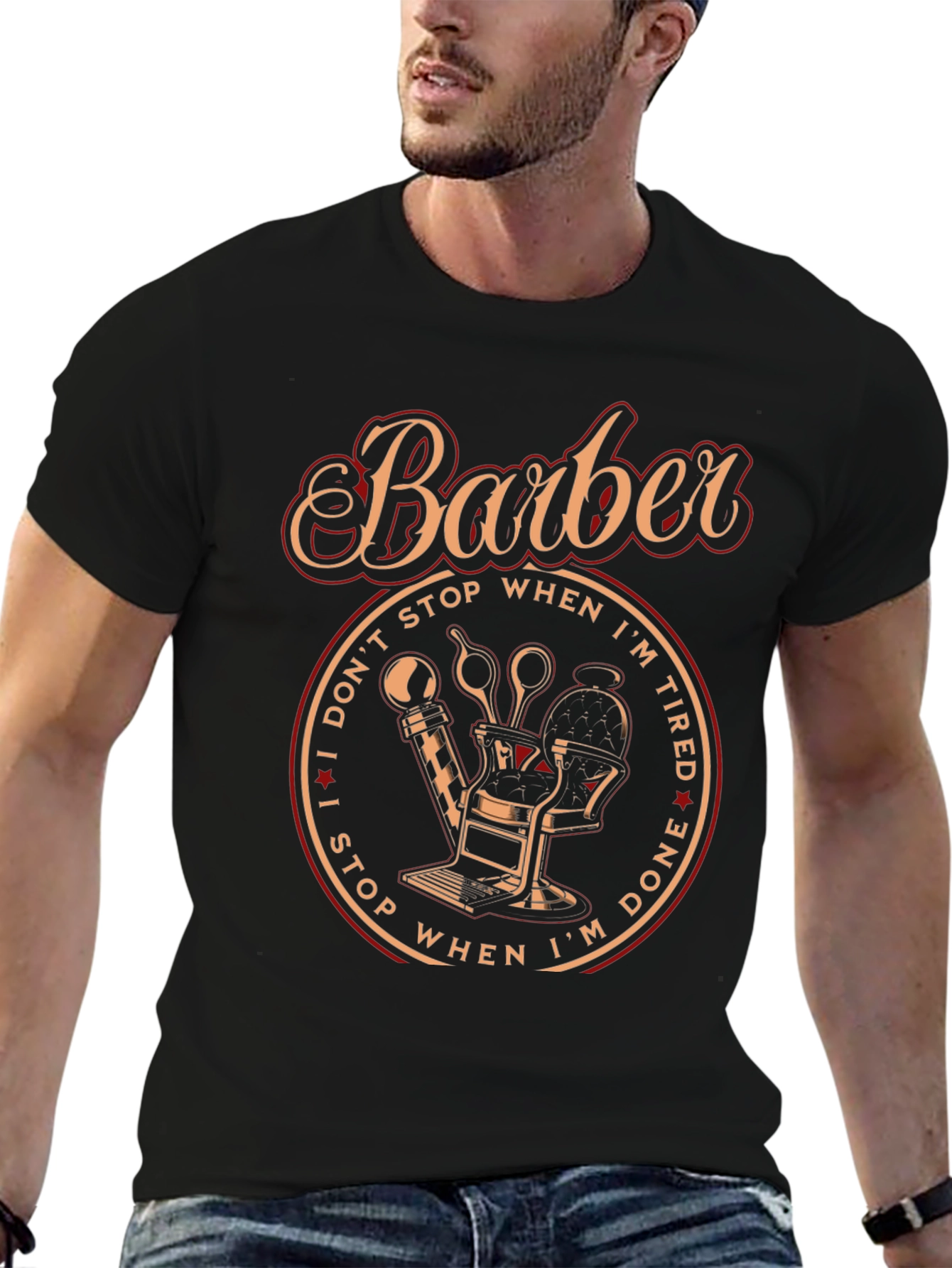 Barber Graphic T-Shirt - Salon Stylist Tee