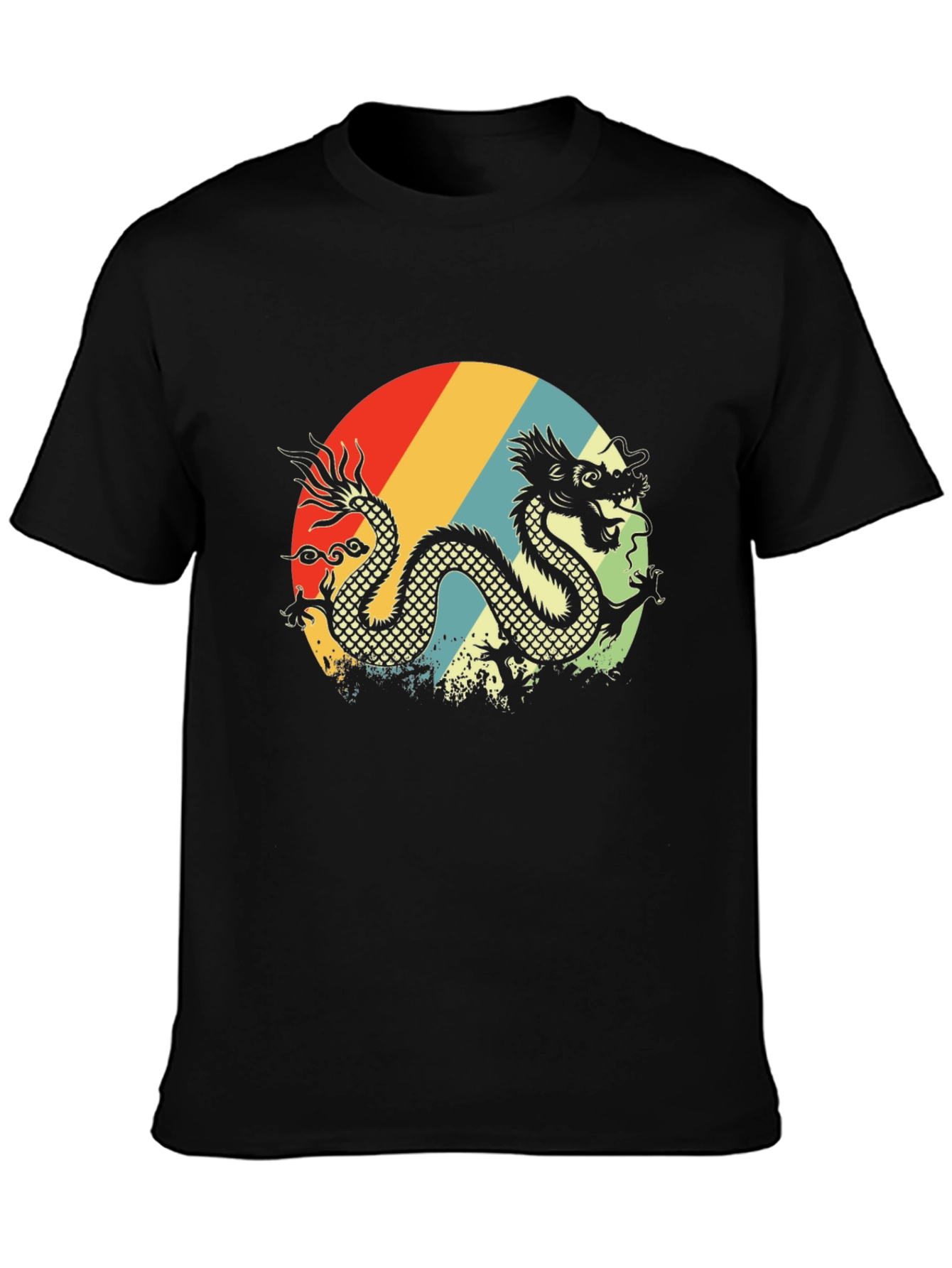 Retro Dragon Graphic T-Shirt