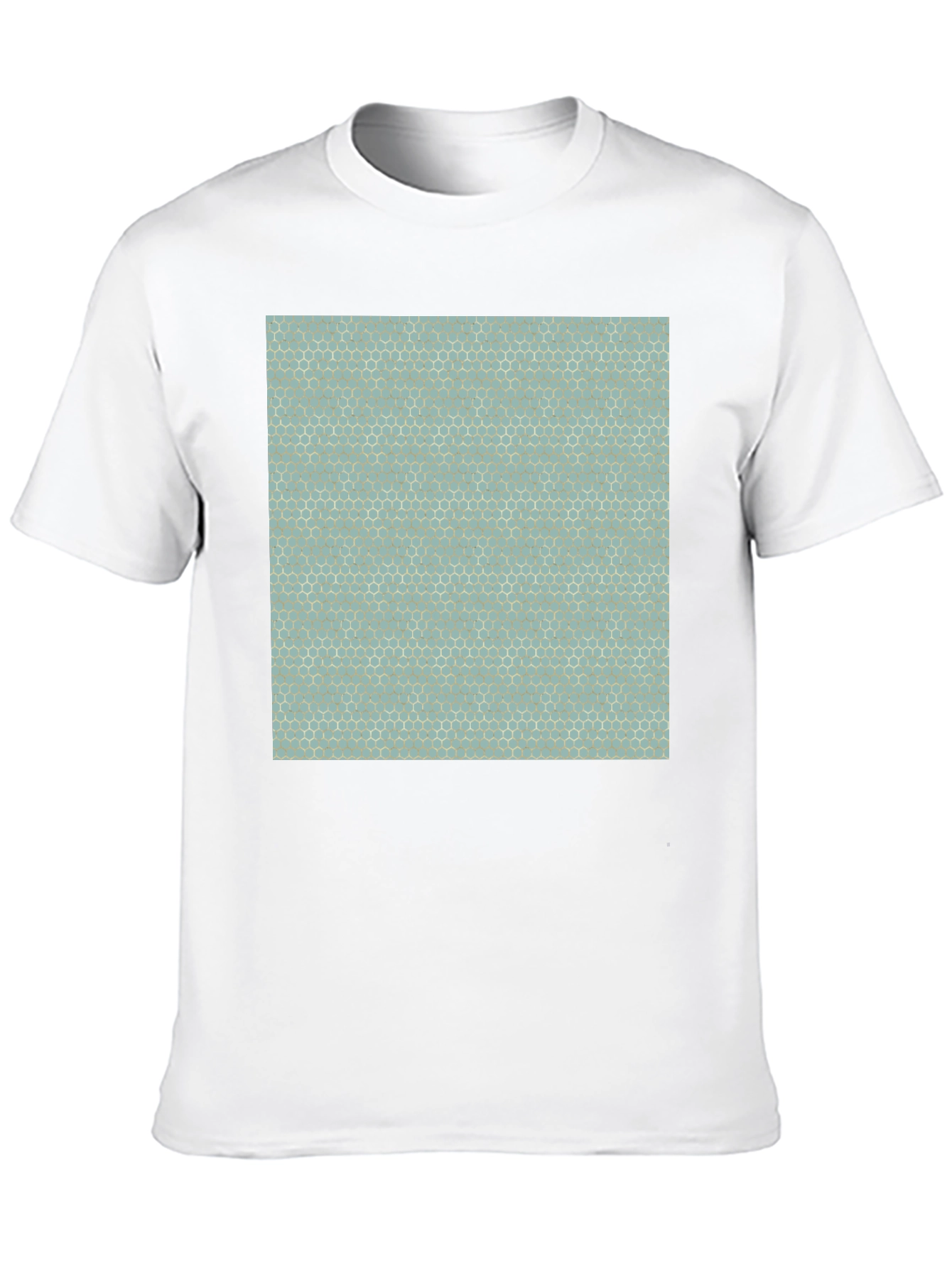 Honeycomb Pattern T-Shirt - Modern Geometric Design