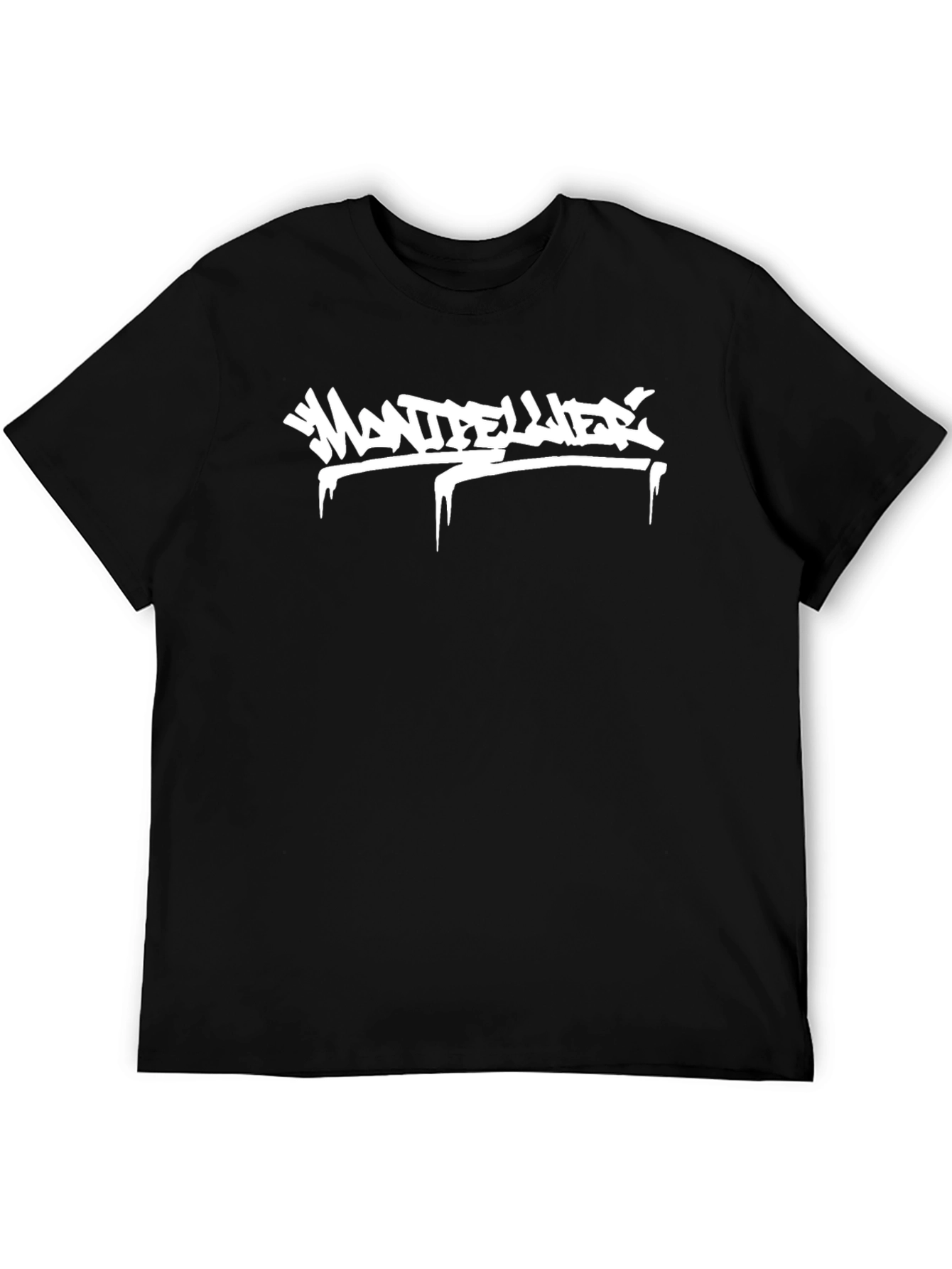 Montpellier Black Graphic T-Shirt