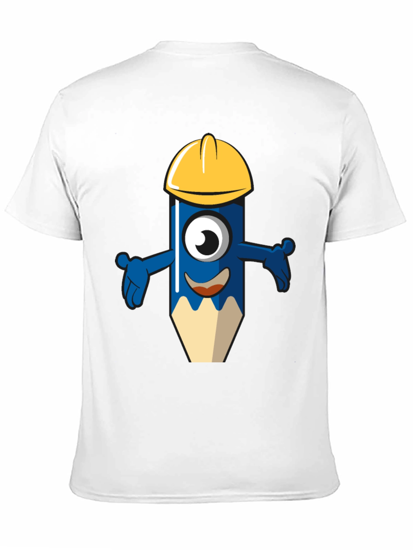 Cartoon Construction Pencil T-Shirt