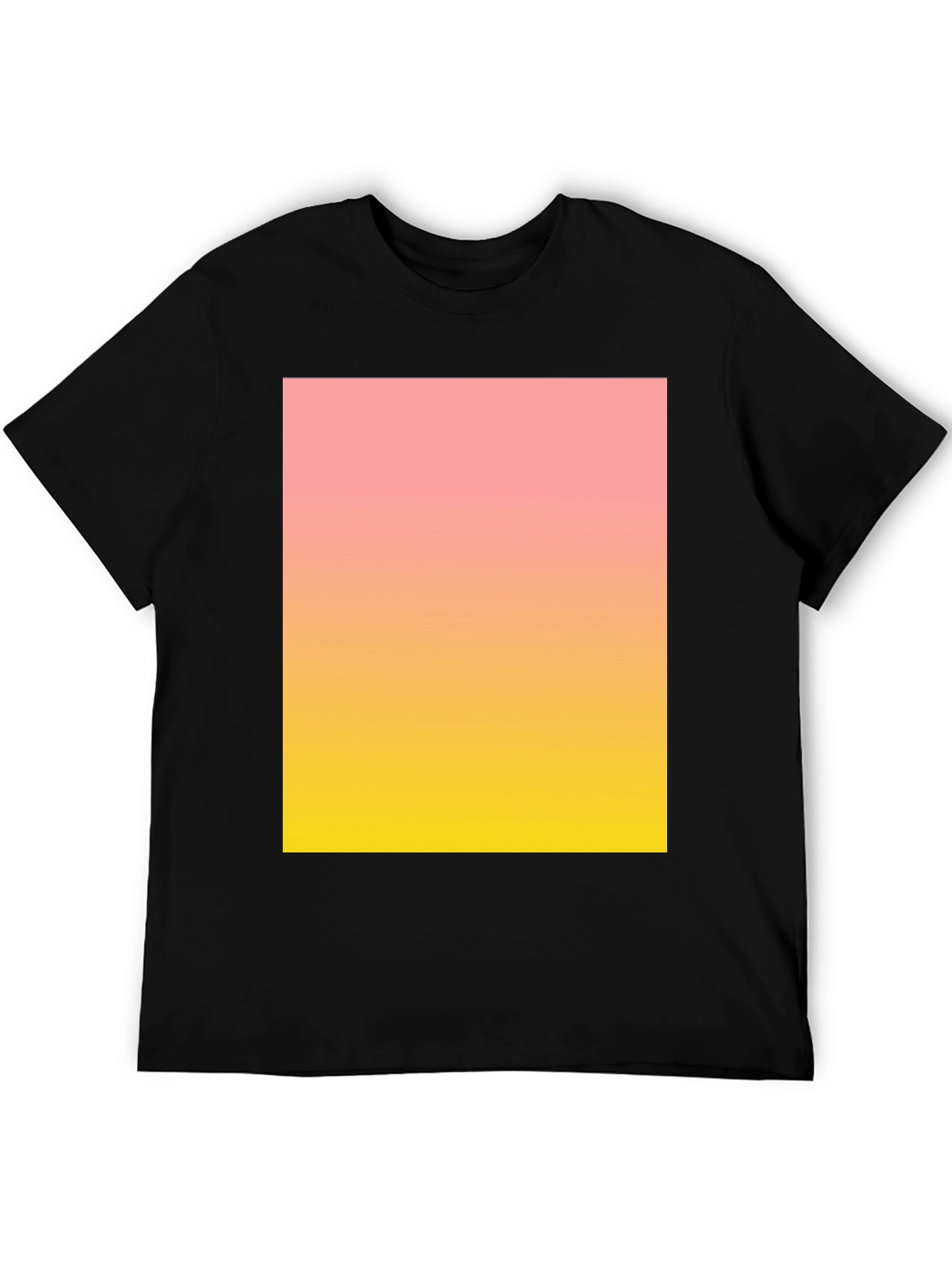 Gradient Print Black Tee