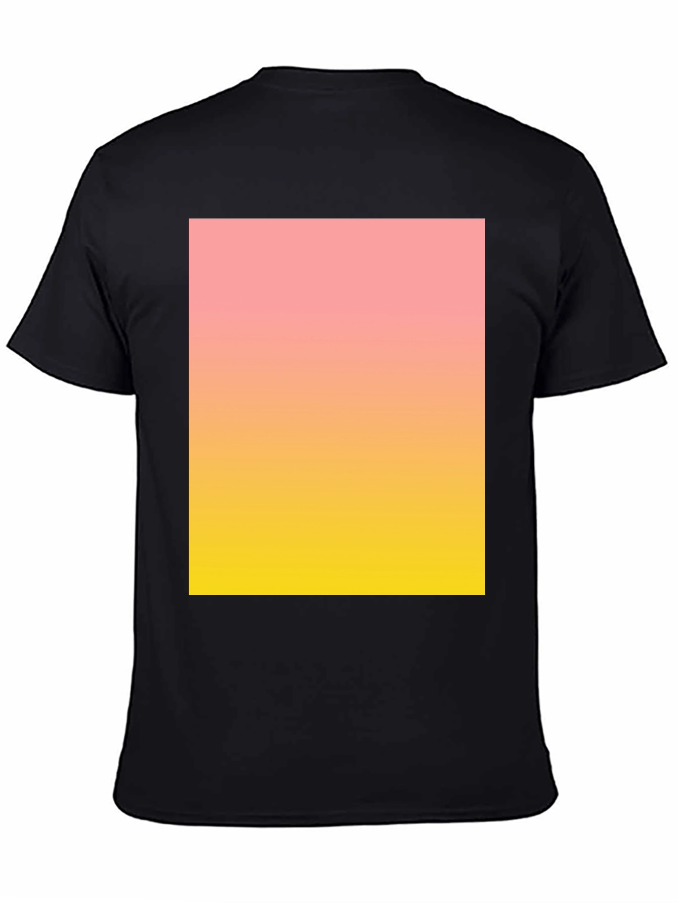 Gradient Print Black Tee