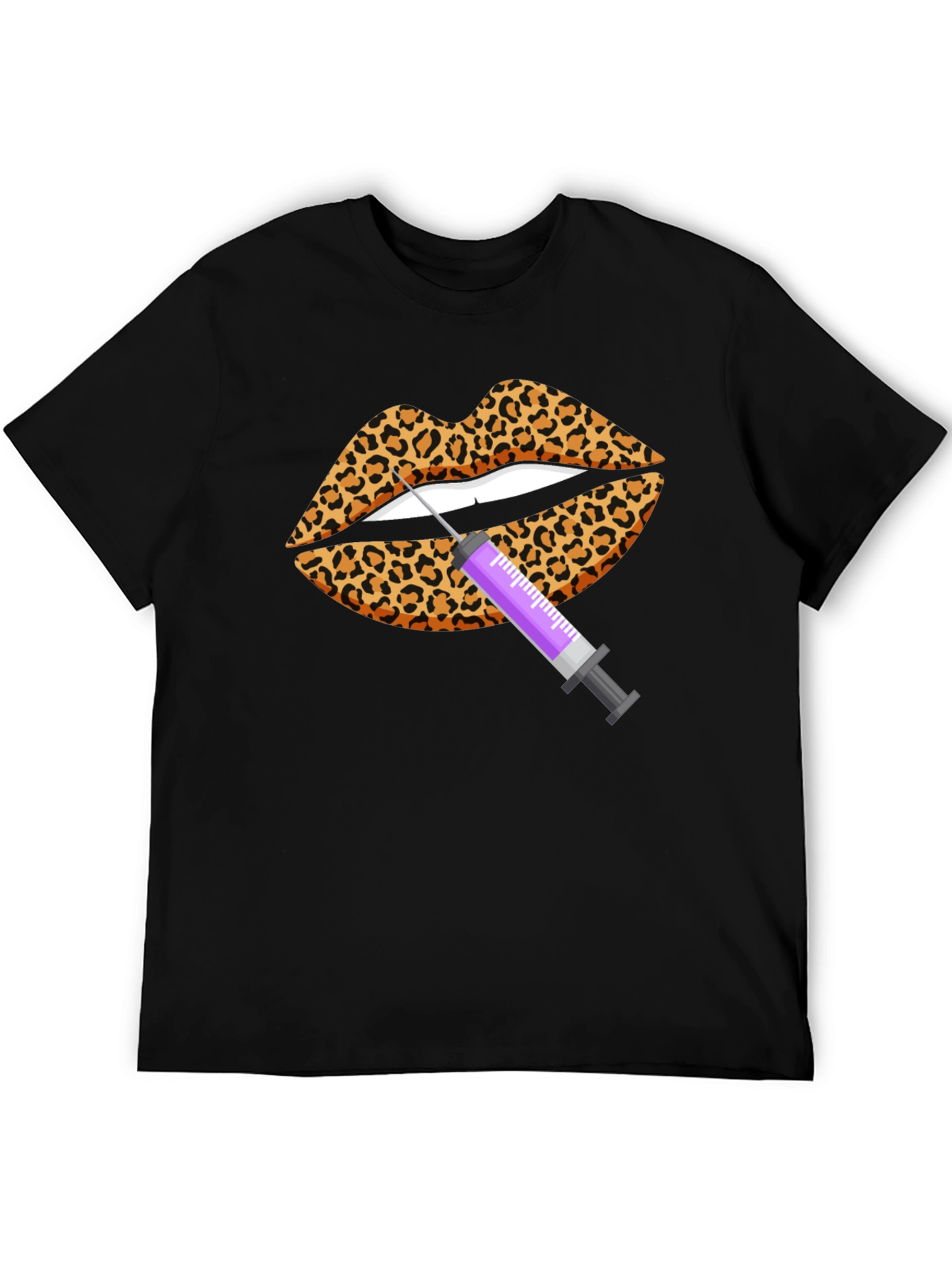 Leopard Lips Filler T-Shirt - Novelty Design