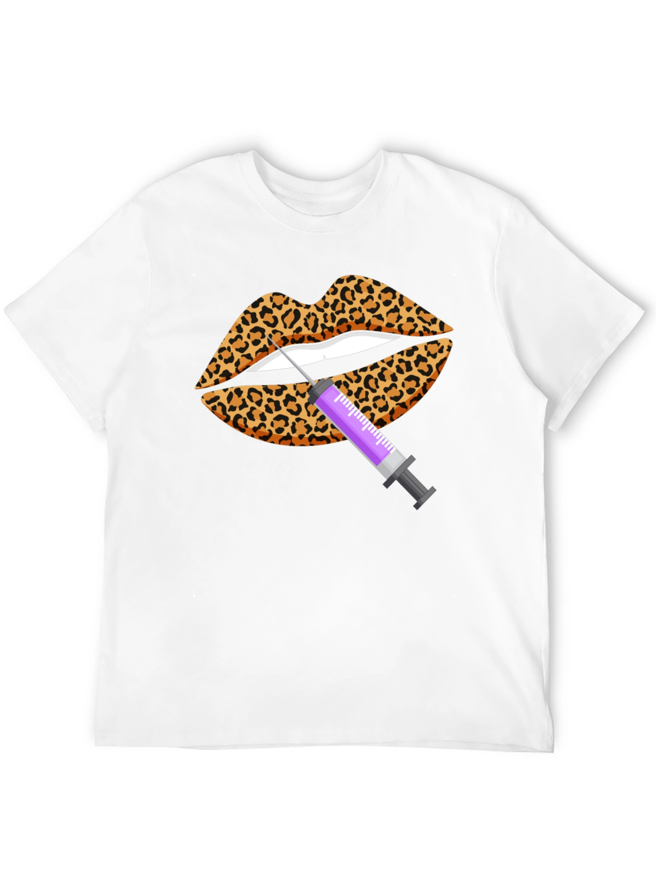 Leopard Lips Filler T-Shirt - Novelty Design