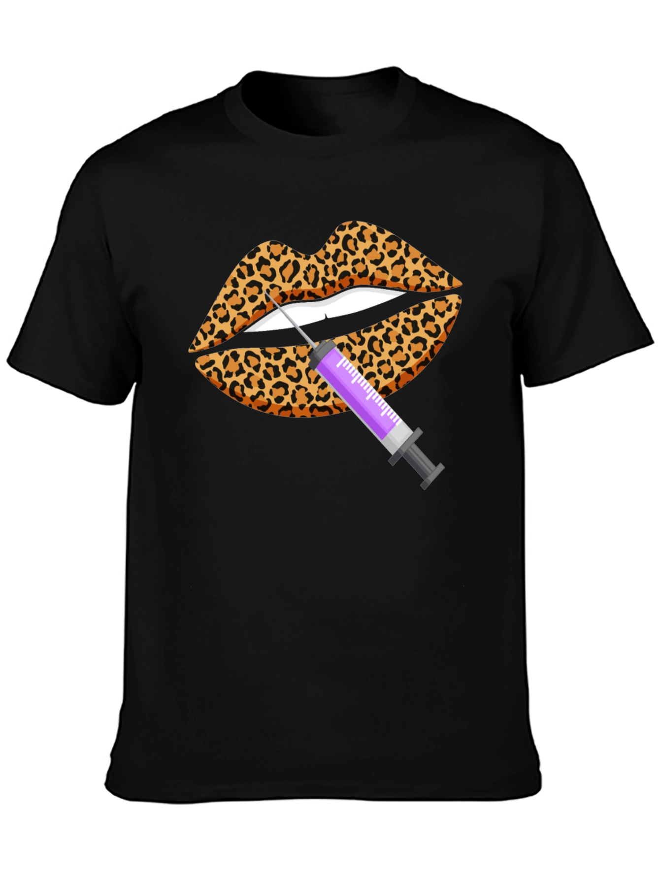 Leopard Lips Filler T-Shirt - Novelty Design