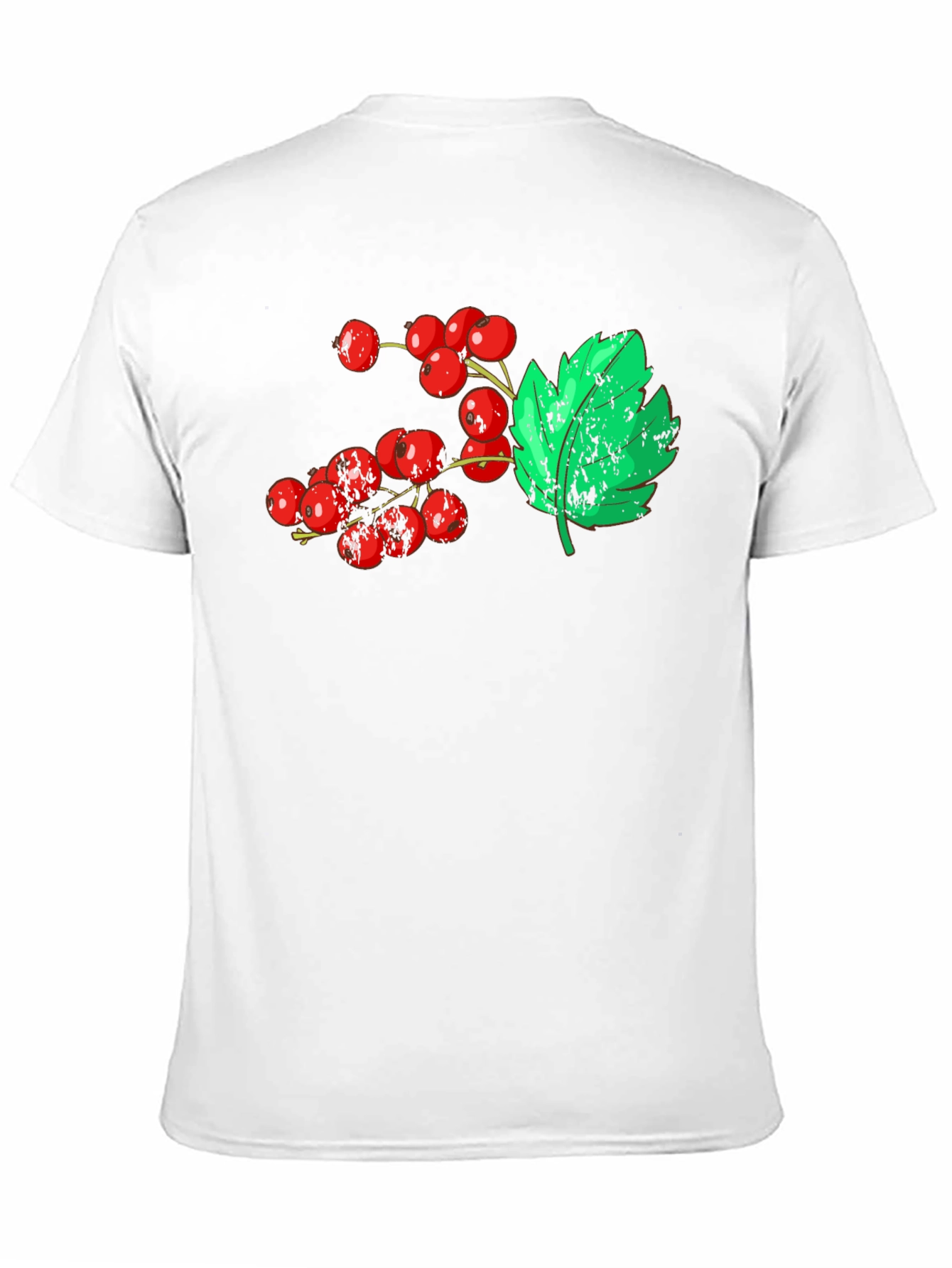 Berries & Leaf Graphic Tee - Casual Comfort