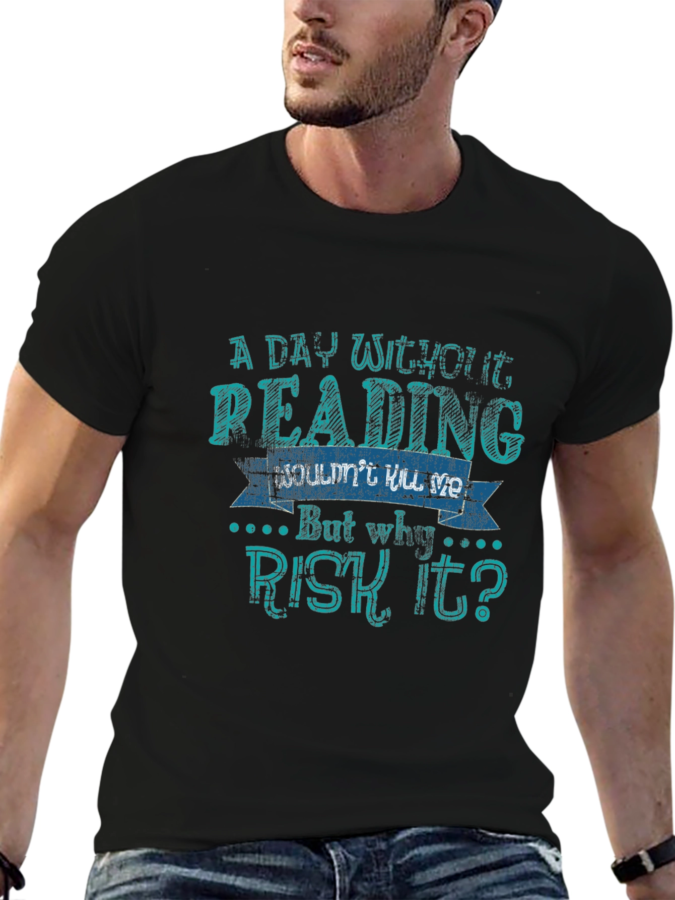 Funny Reading T-Shirt - A Day Without Reading