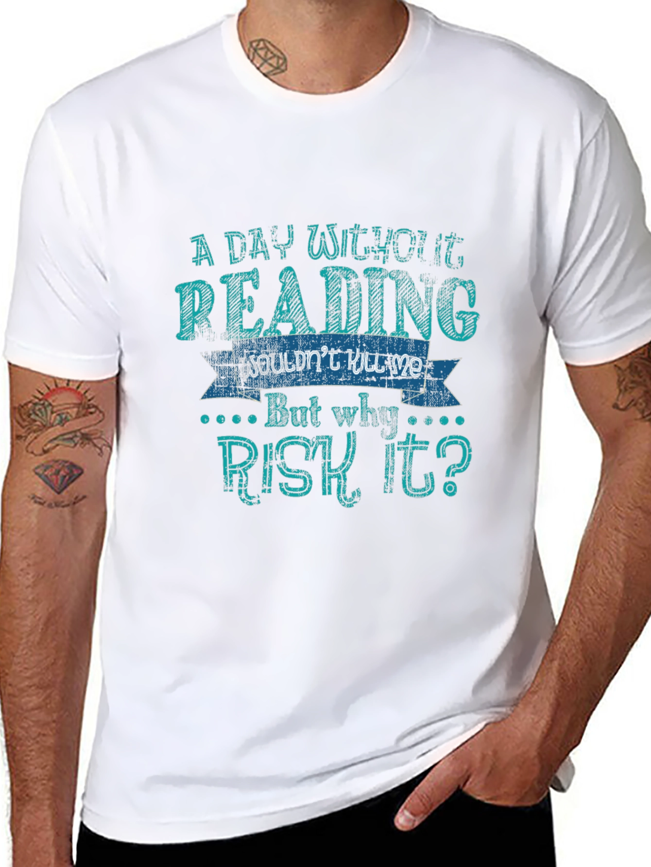 Funny Reading T-Shirt - A Day Without Reading