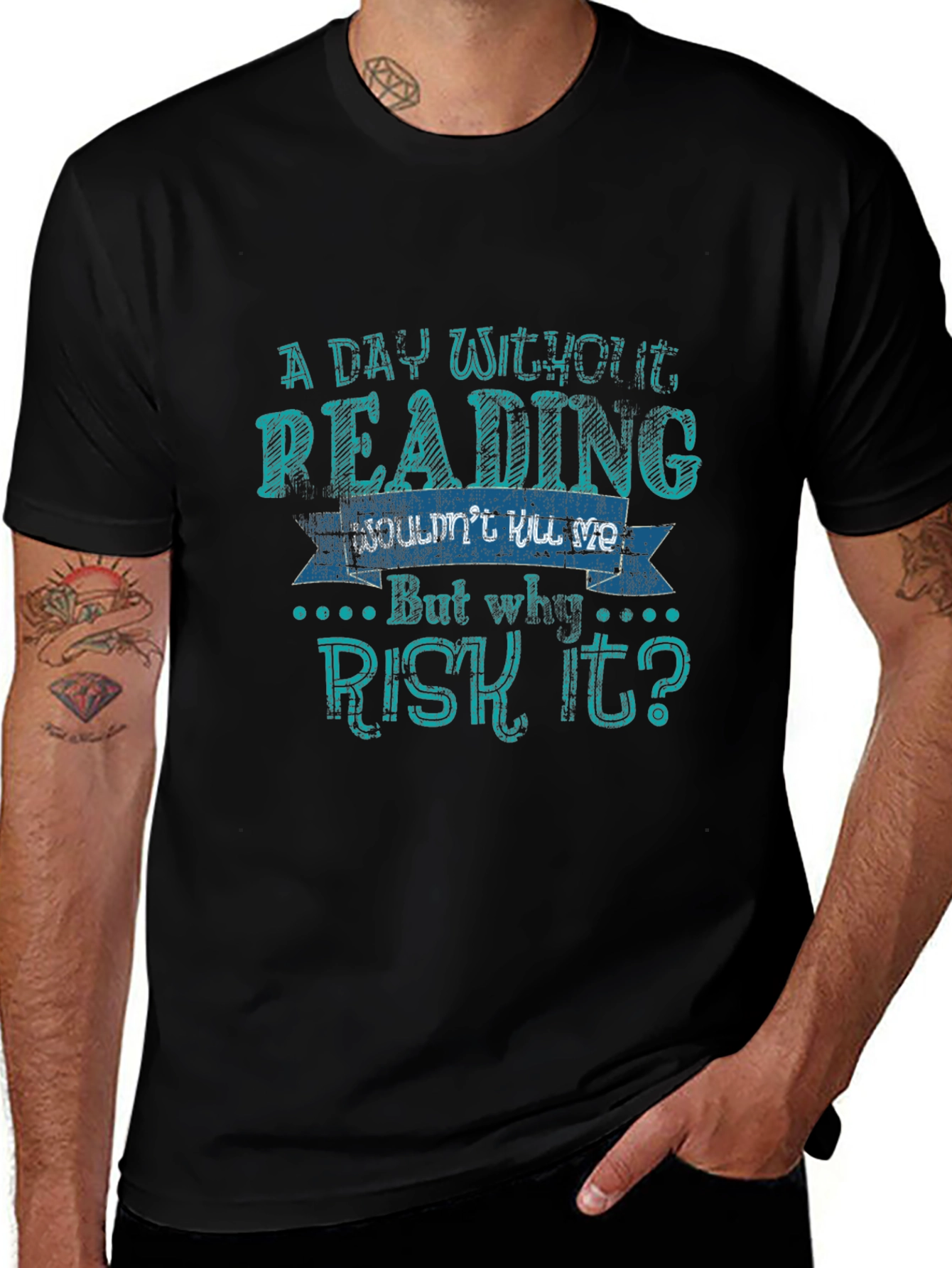 Funny Reading T-Shirt - A Day Without Reading