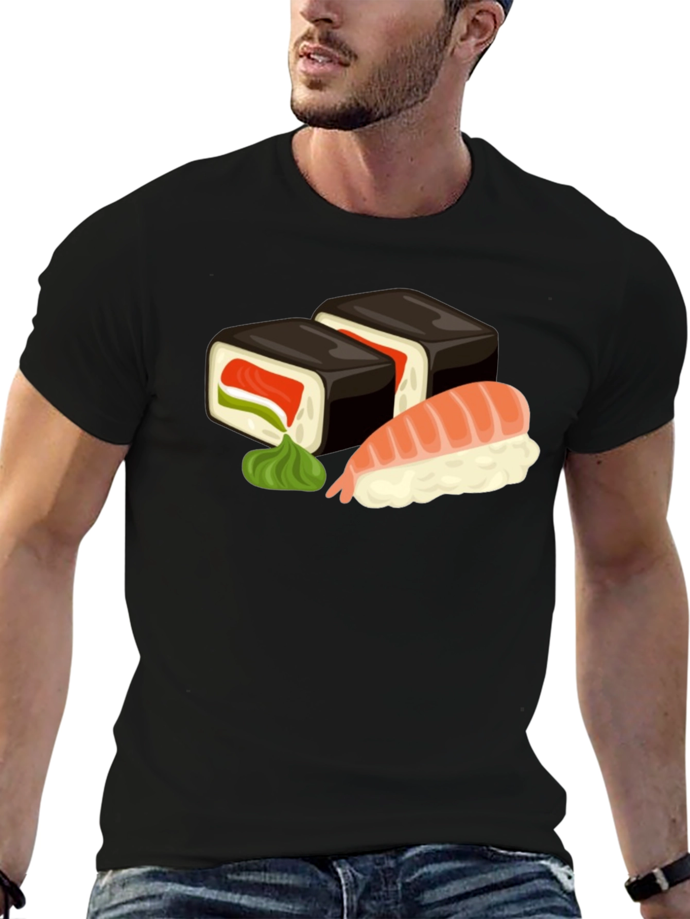 Sushi Graphic T-Shirt - Unique Foodie Fashion