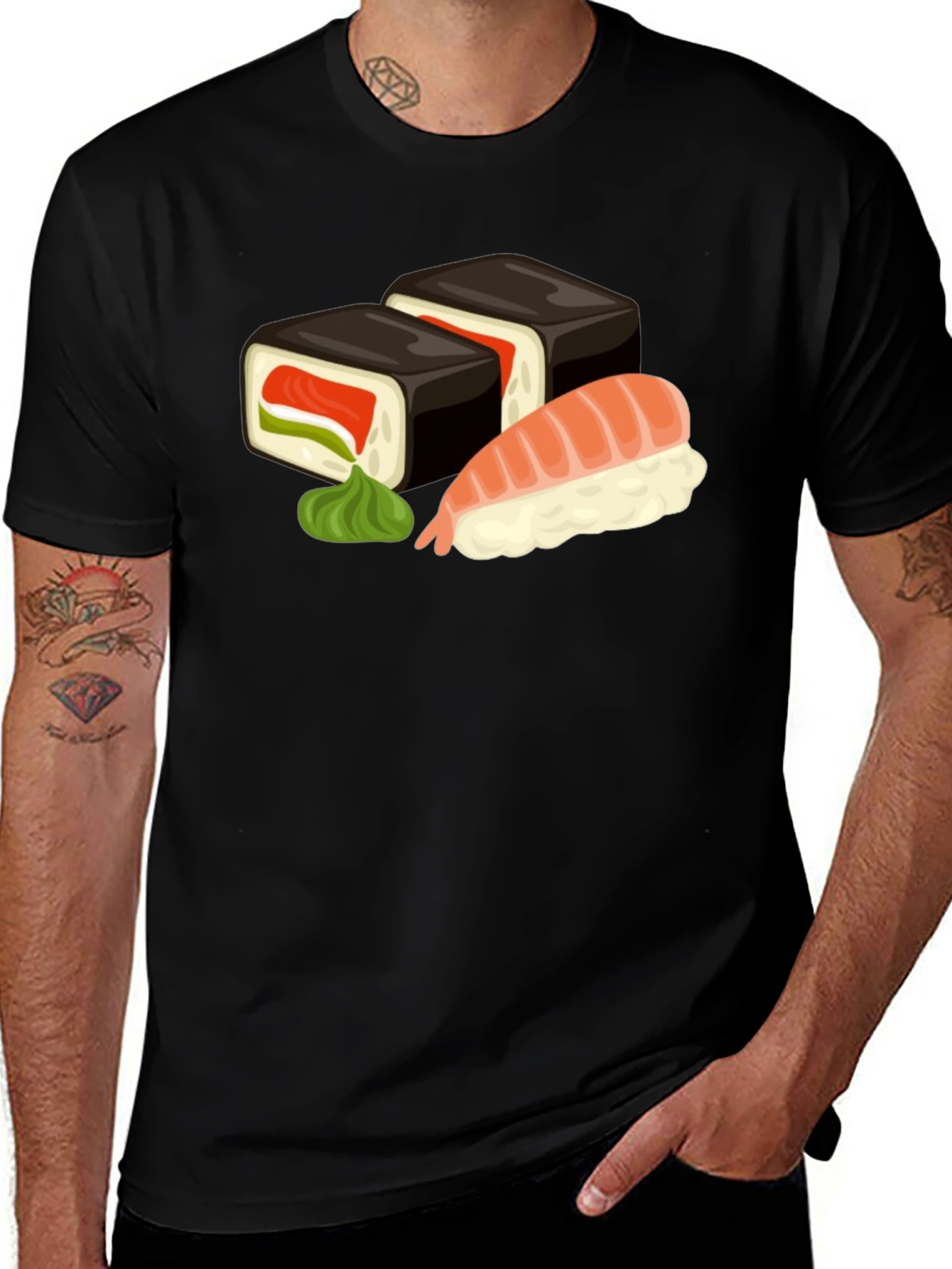 Sushi Graphic T-Shirt - Unique Foodie Fashion