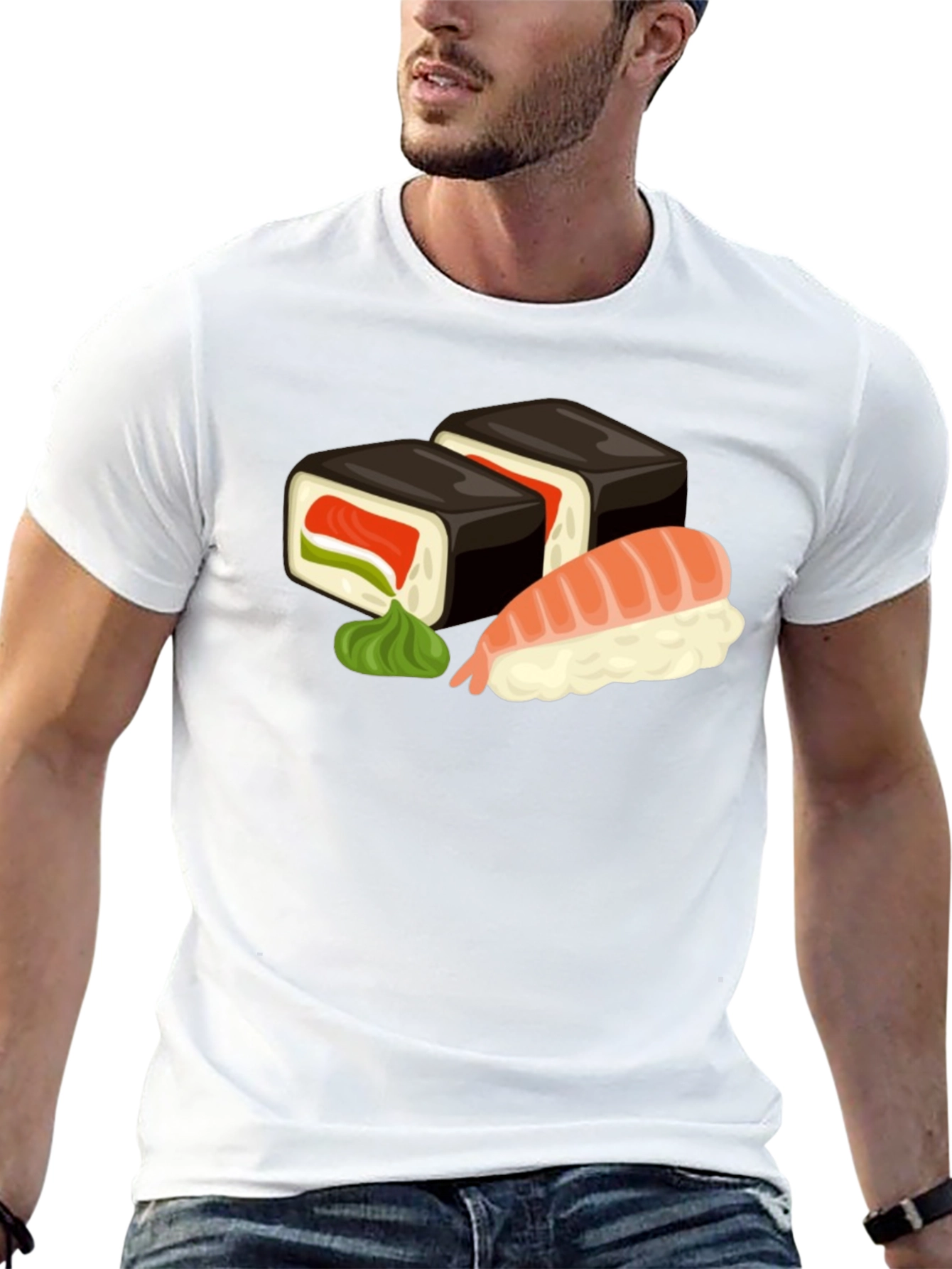 Sushi Graphic T-Shirt - Unique Foodie Fashion