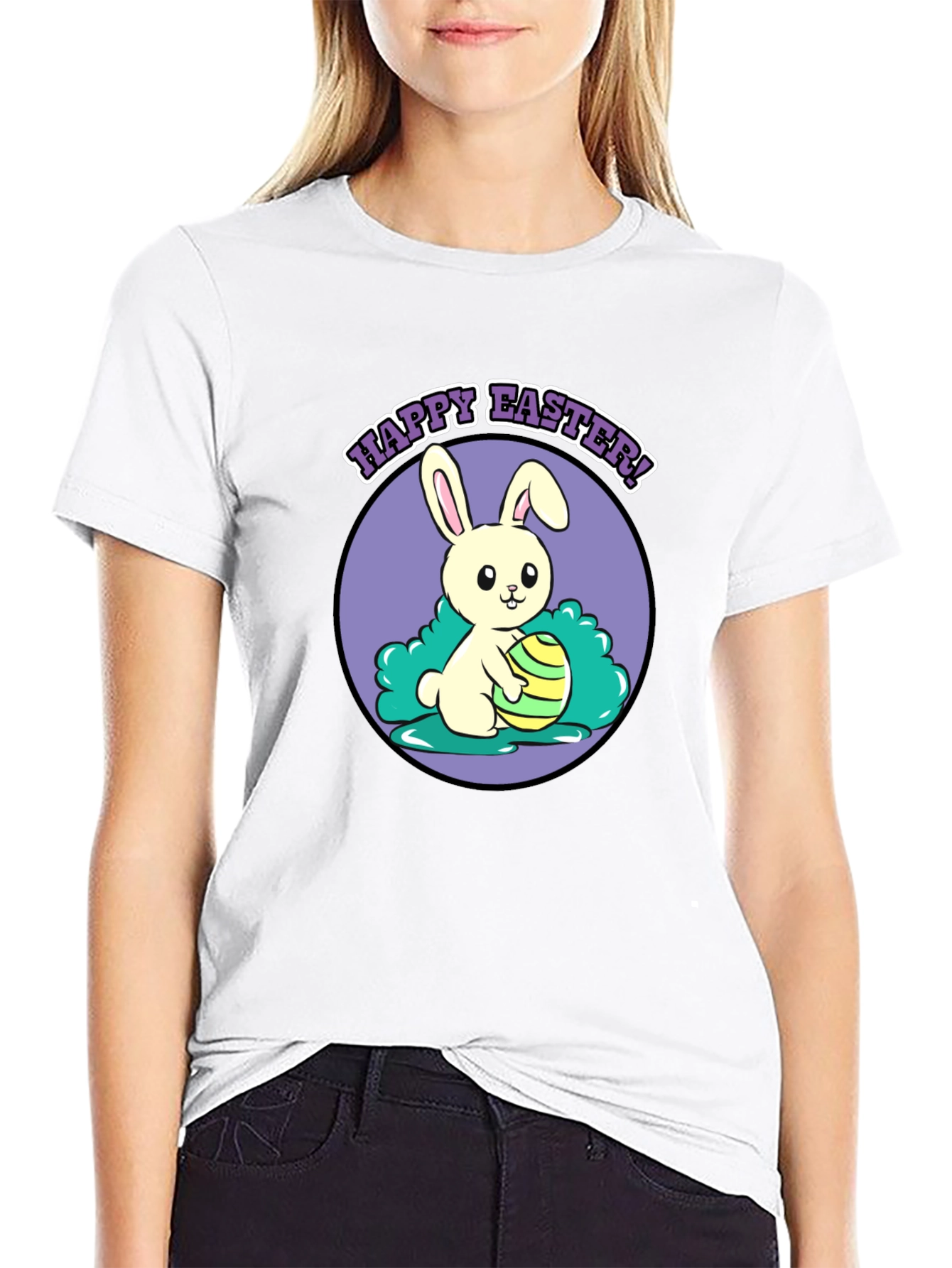 Happy Easter Bunny Graphic T-Shirt