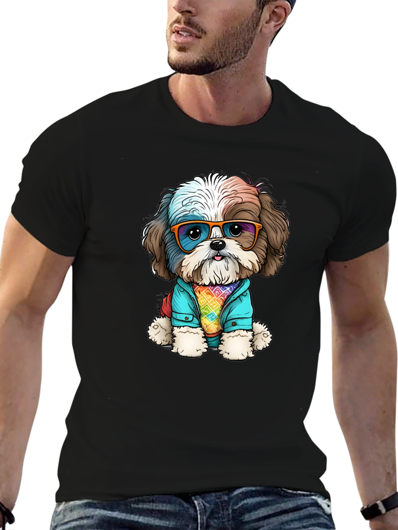 Dog with Glasses T-Shirt