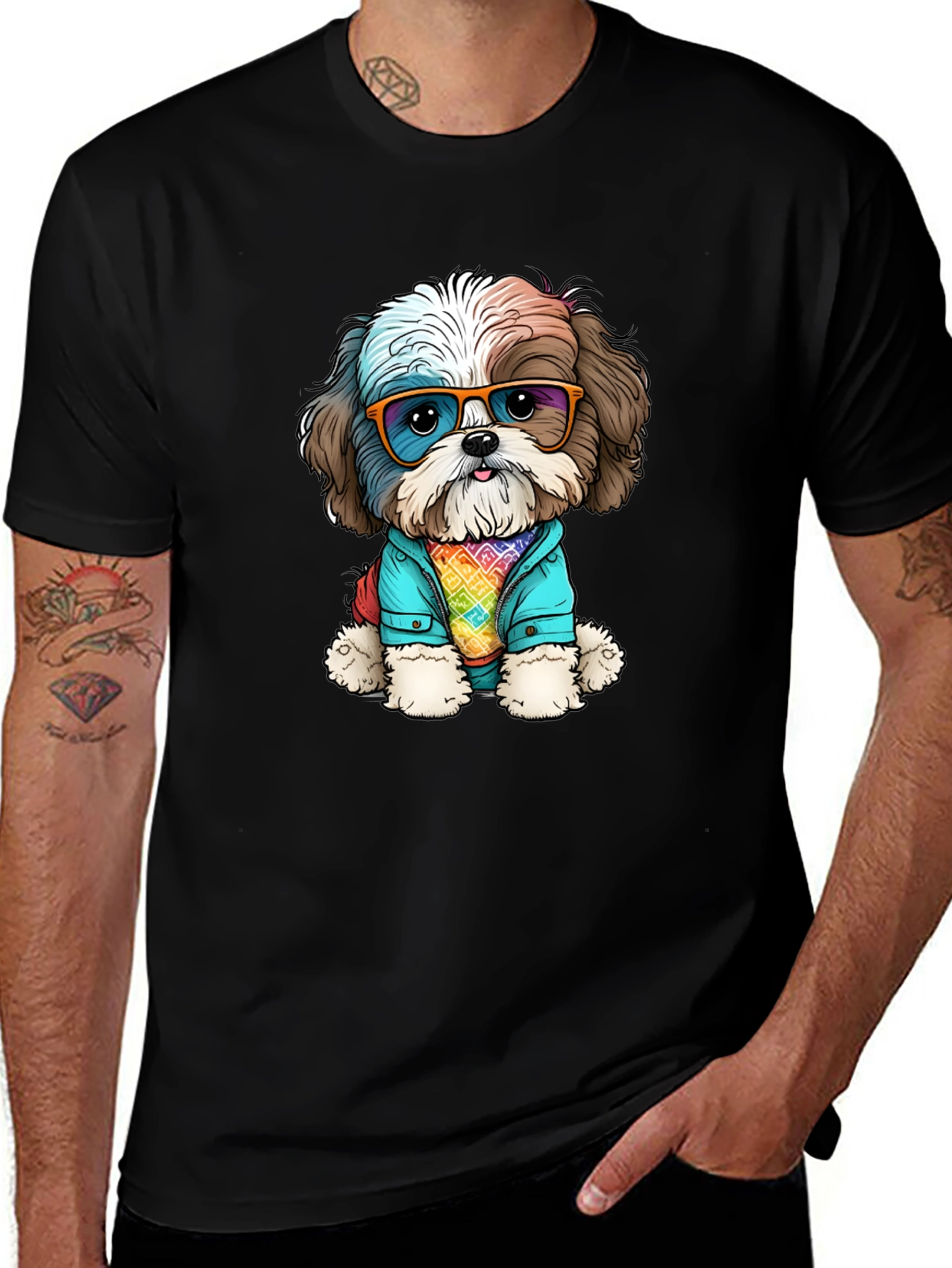 Dog with Glasses T-Shirt
