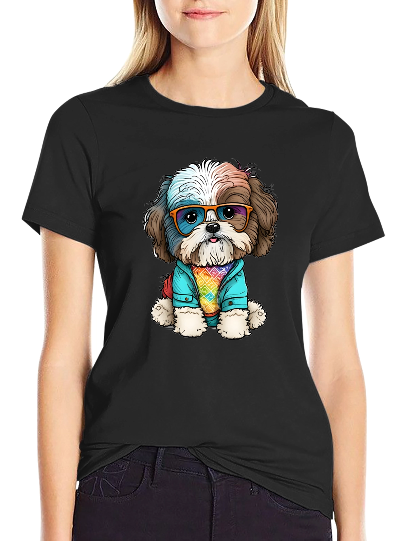 Dog with Glasses T-Shirt