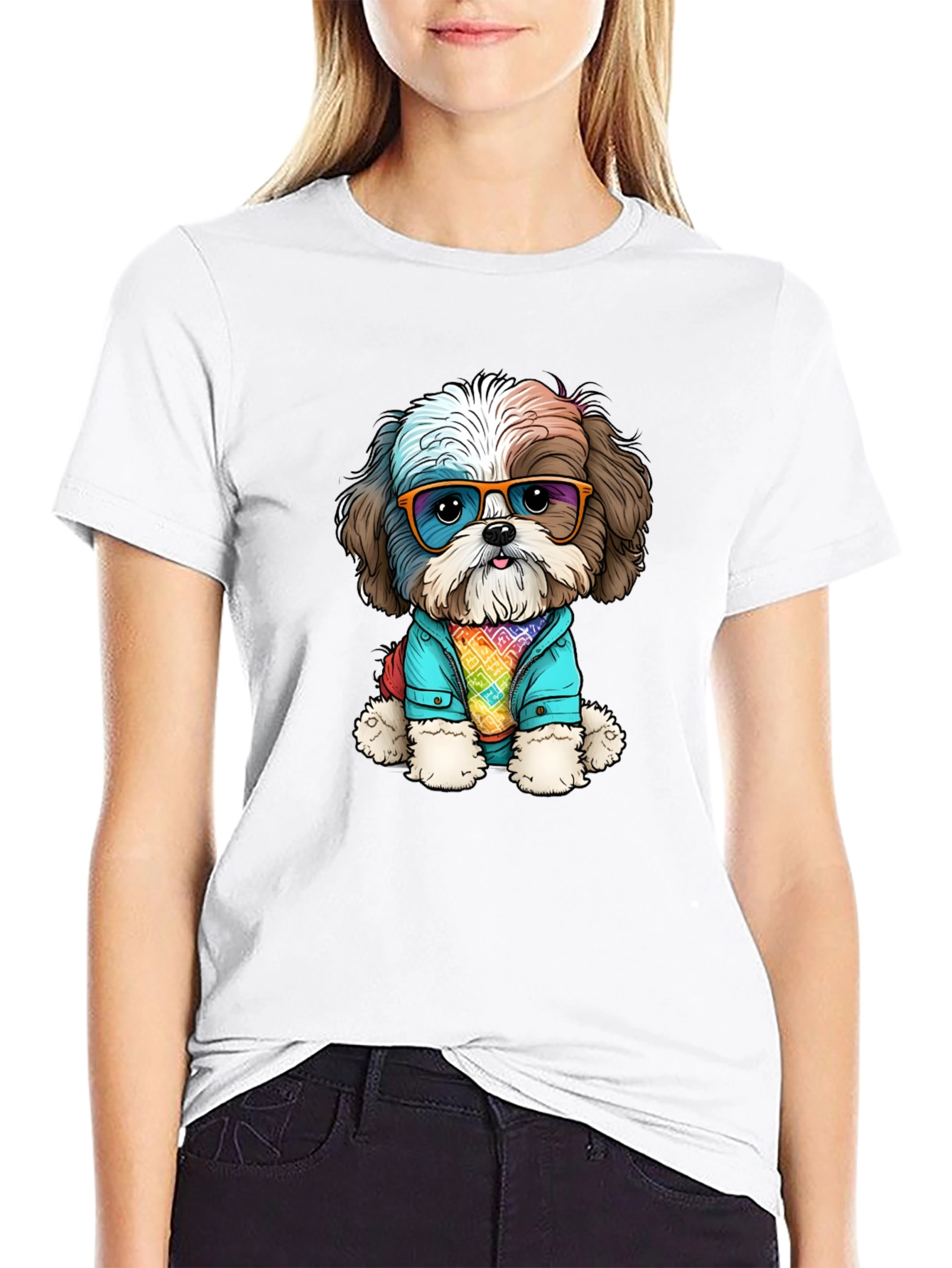 Dog with Glasses T-Shirt