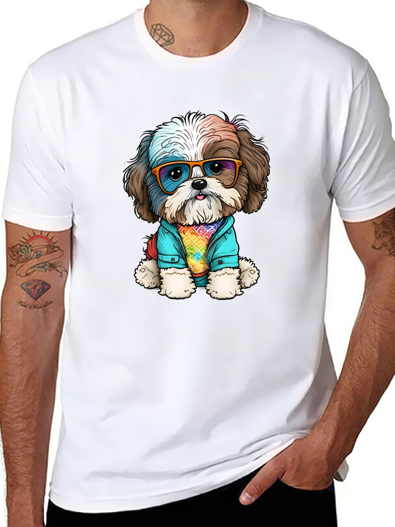 Dog with Glasses T-Shirt
