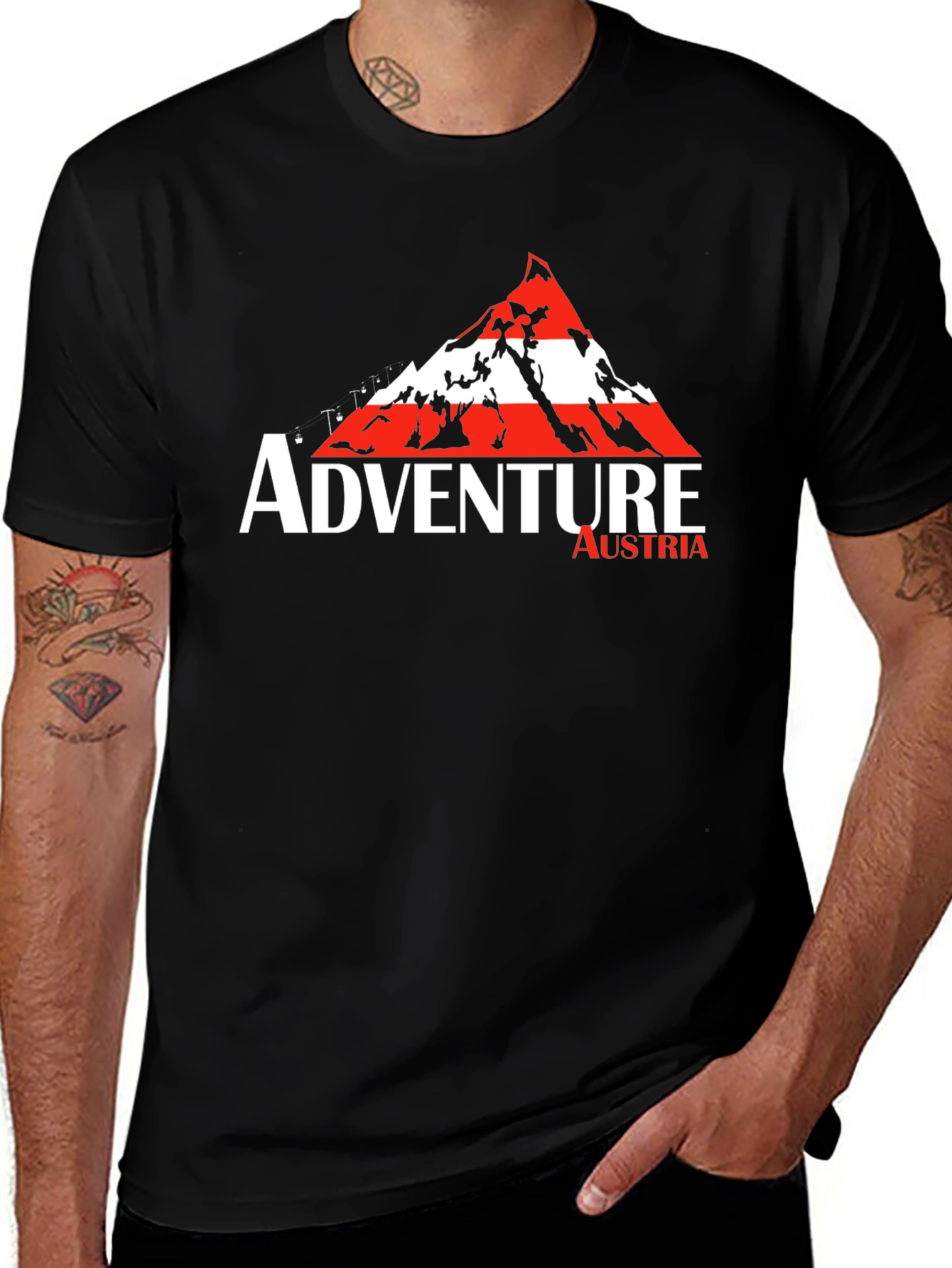 Adventure Austria Black T-Shirt