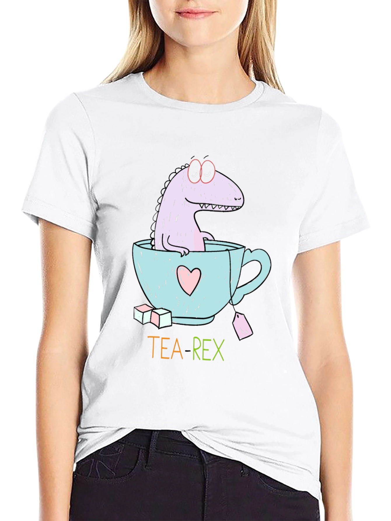 Tea Rex T-Shirt - Dinosaur in Teacup Graphic Tee