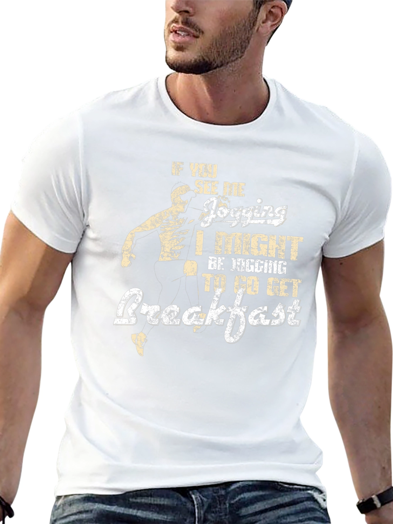 Funny Jogging Breakfast T-Shirt