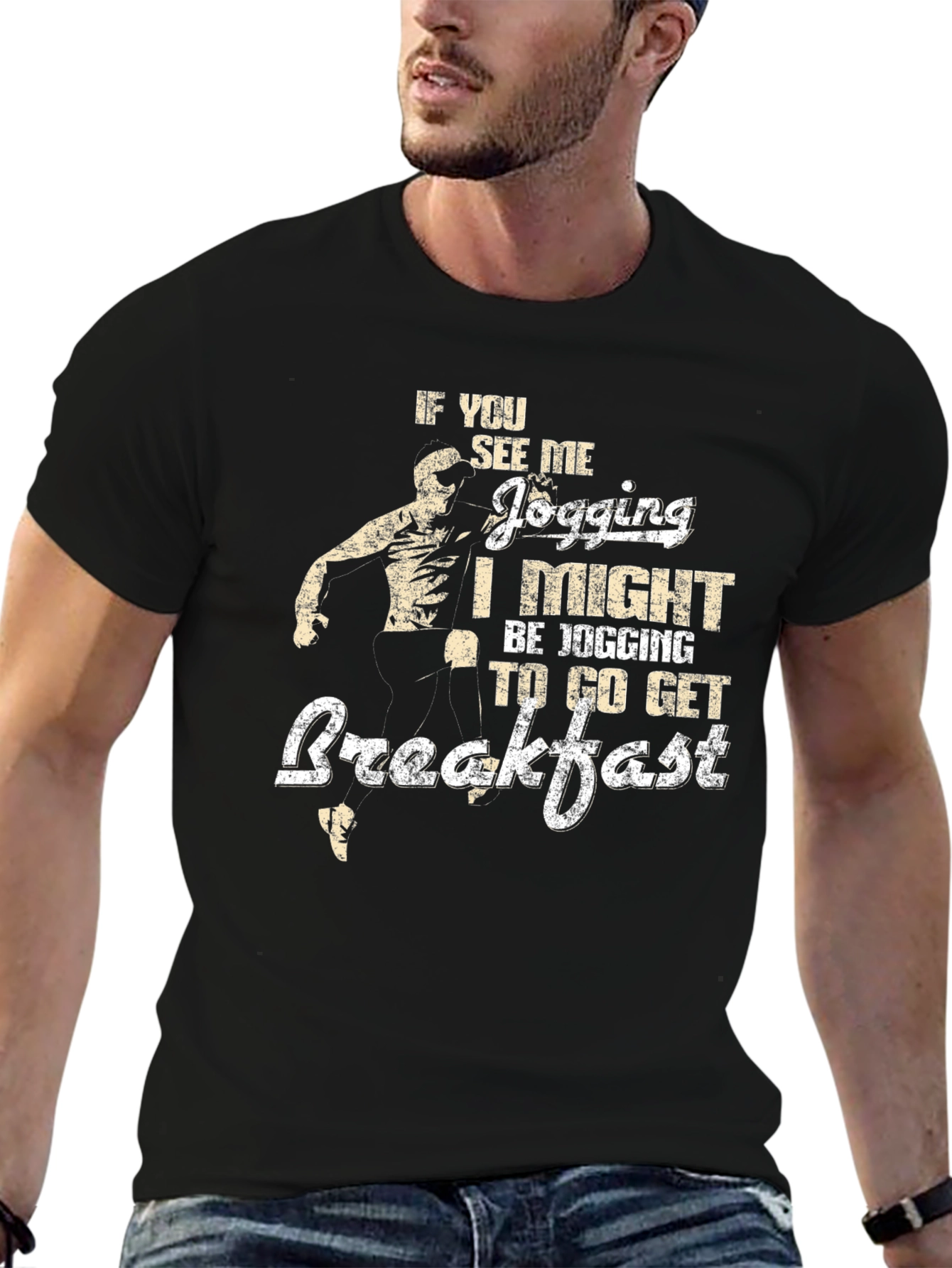 Funny Jogging Breakfast T-Shirt