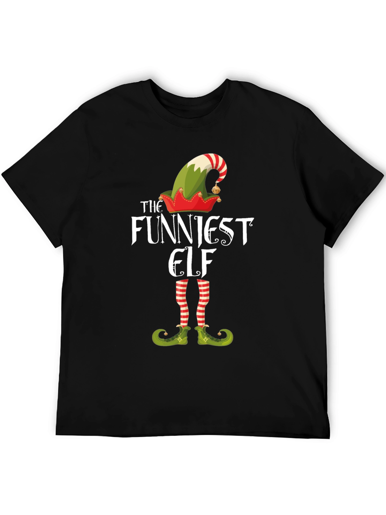 Funniest Elf Graphic Tee - Christmas Holiday Shirt