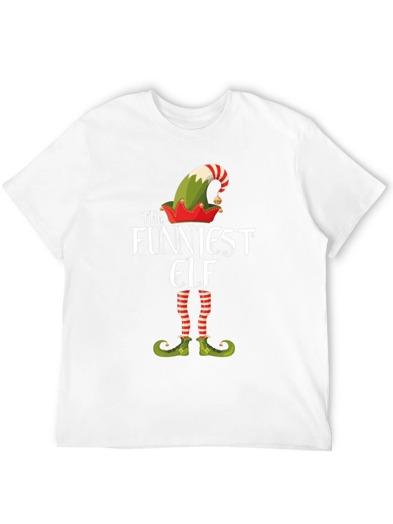 Funniest Elf Graphic Tee - Christmas Holiday Shirt