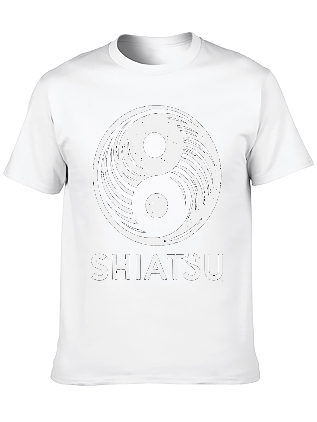 Yin Yang Shiatsu Graphic Tee - Unisex Black T-Shirt