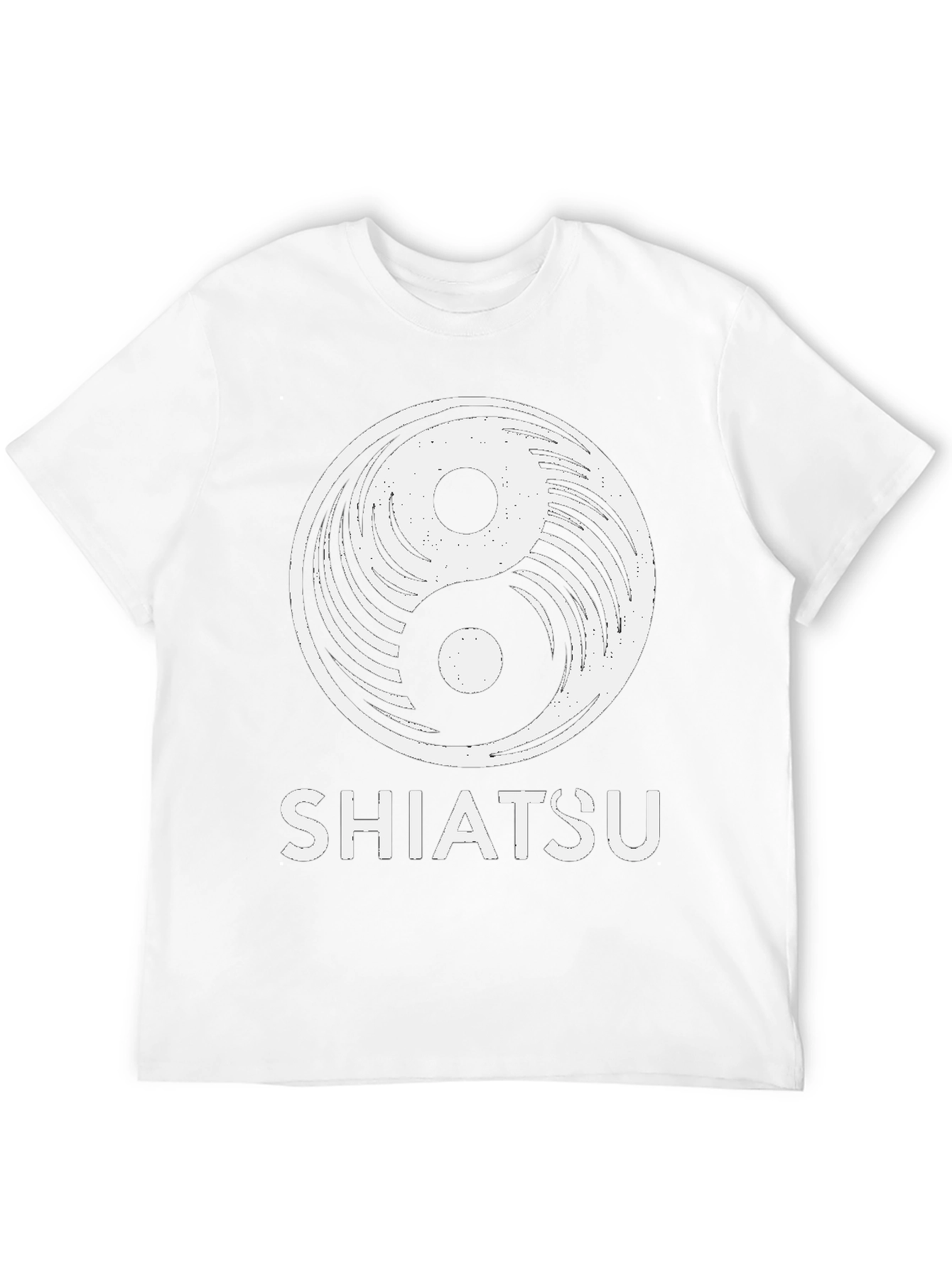 Yin Yang Shiatsu Graphic Tee - Unisex Black T-Shirt