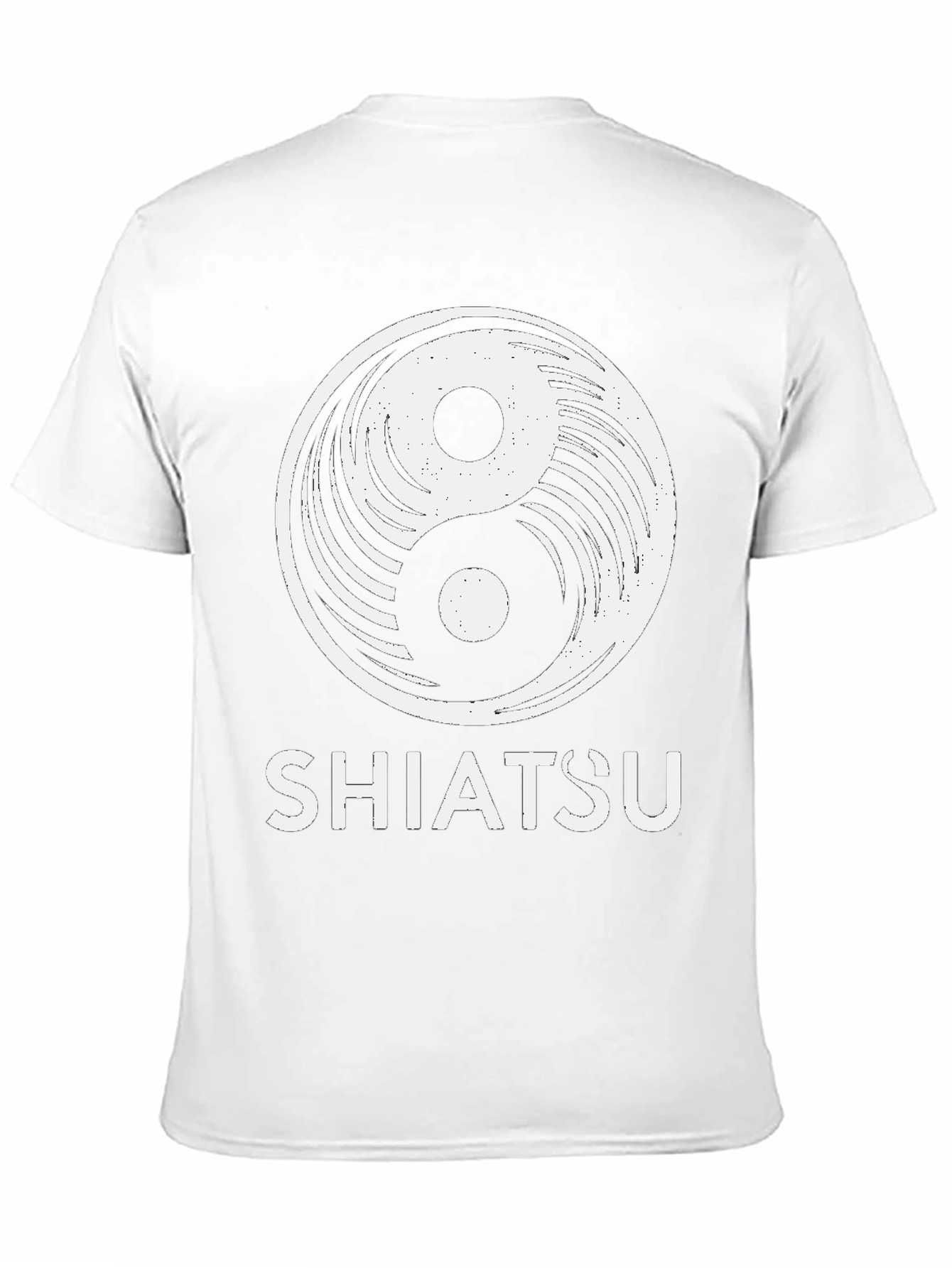 Yin Yang Shiatsu Graphic Tee - Unisex Black T-Shirt