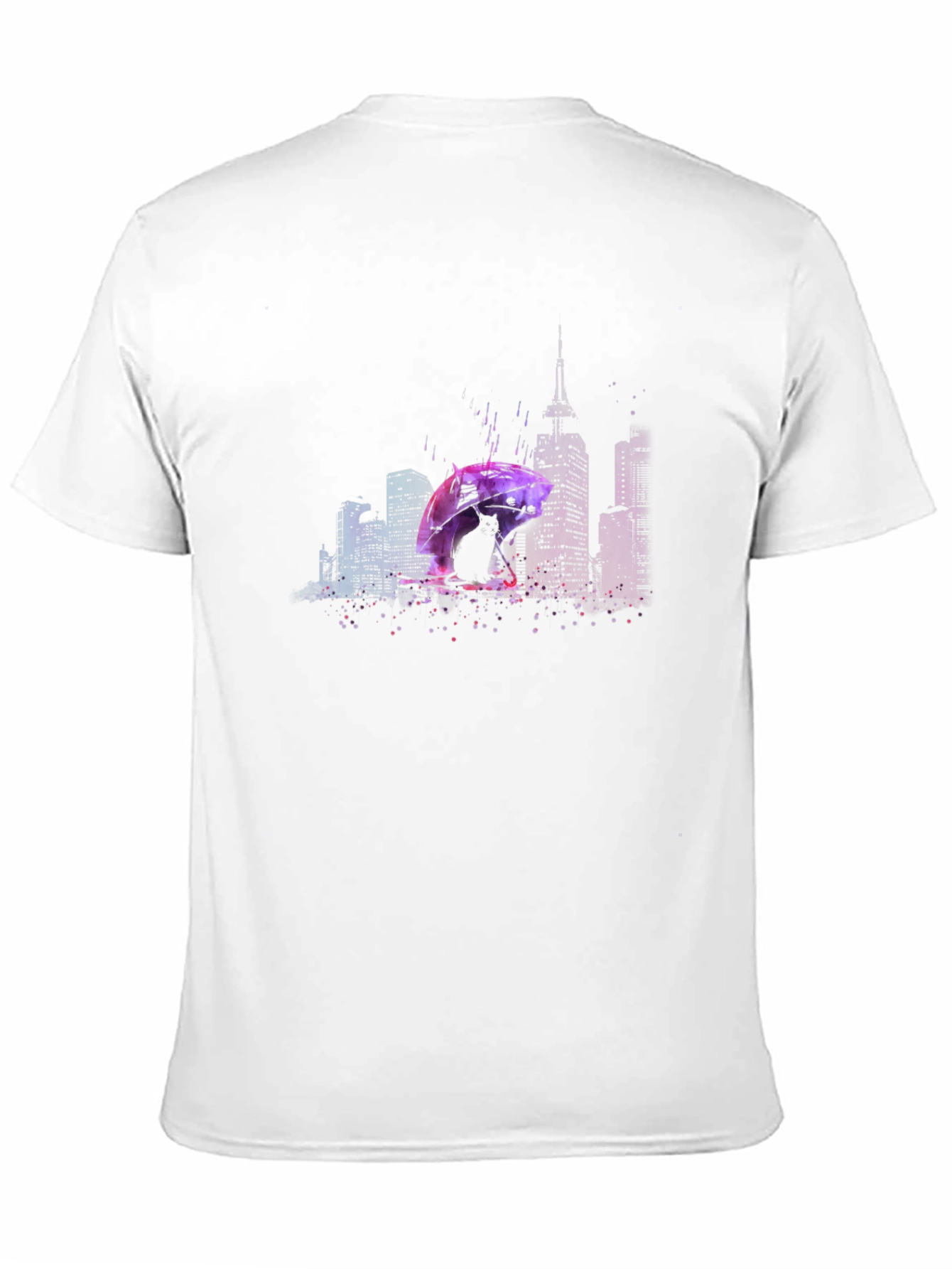 Rainy City T-Shirt - Umbrella Graphic Tee