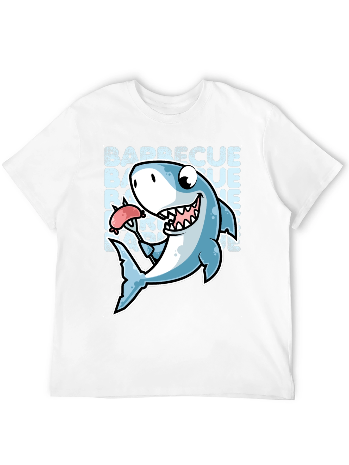 Barbecue Shark Graphic T-Shirt