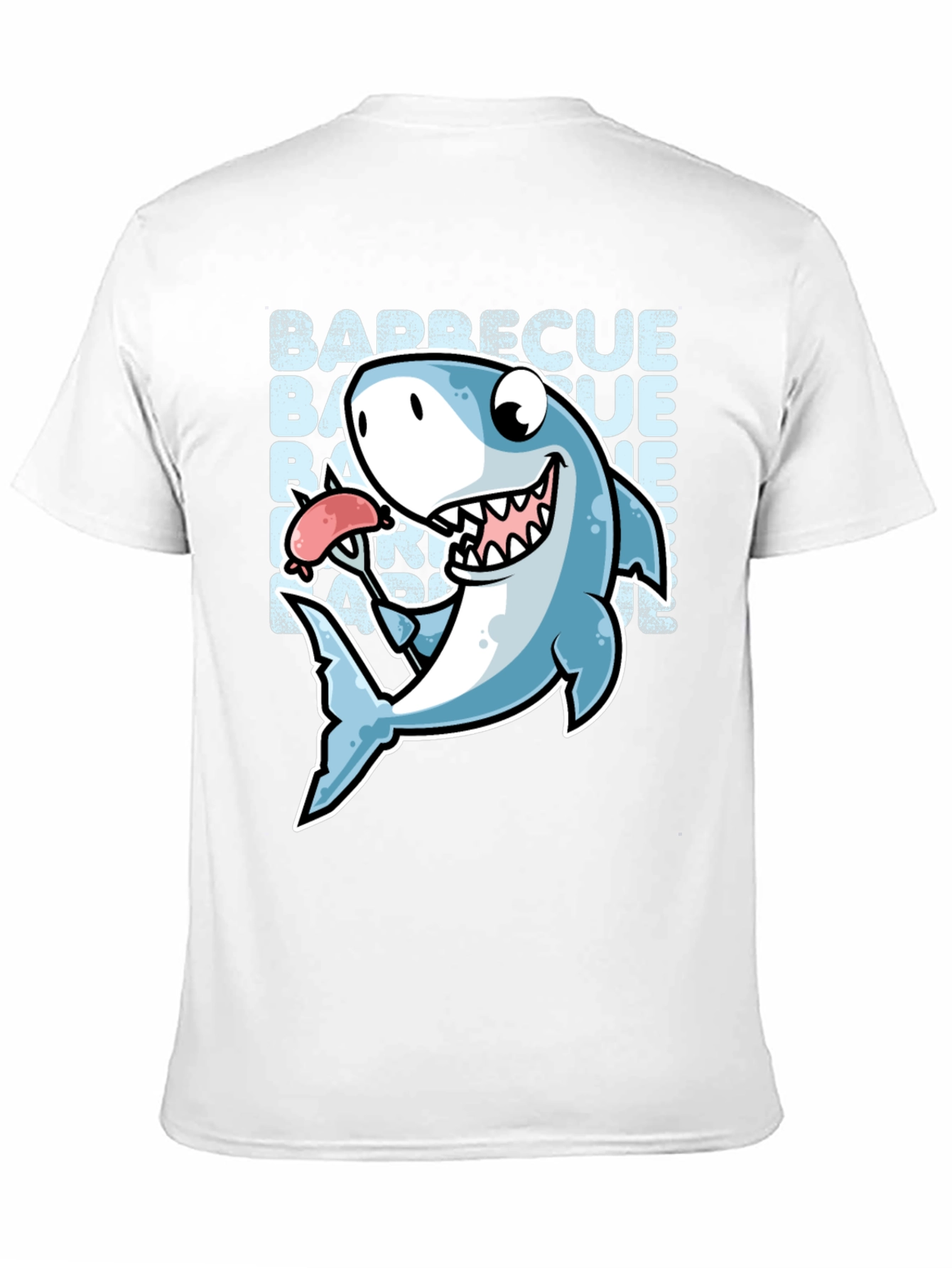 Barbecue Shark Graphic T-Shirt